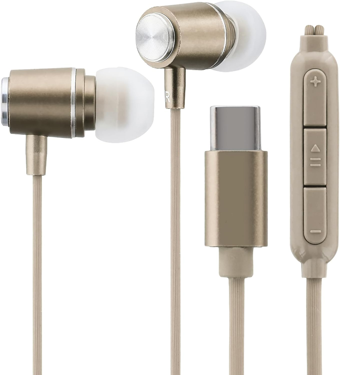 Leplus LN-TCEP02BG Type-C Earphones (With Volume/Microphone) In-Ear Type Polar Range Stable Light Beige image number 2
