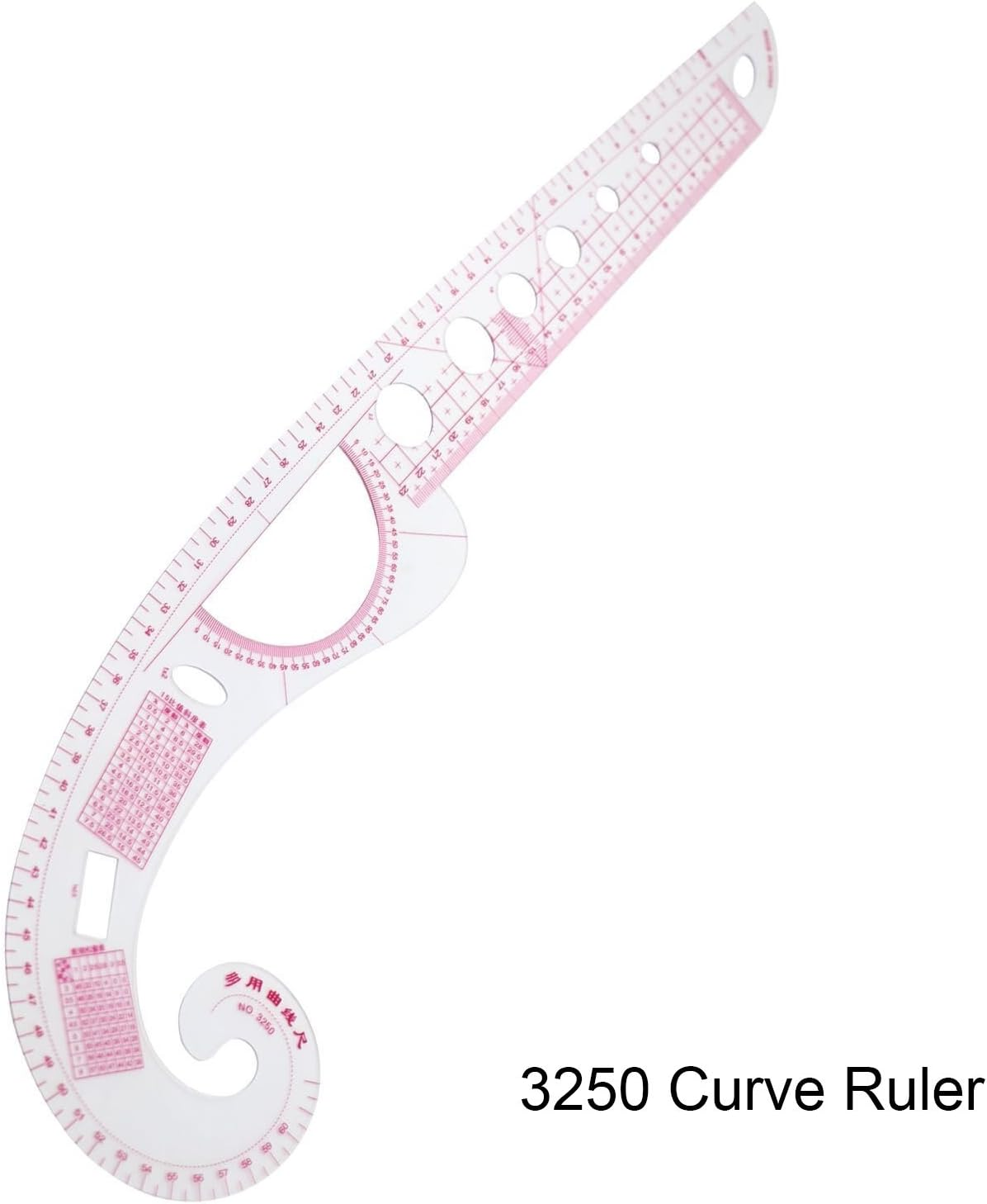 Stormshopping 6 Stlye Plastic Fashion Metric Ruler Set French Curve Pattern Grading Rulers Styling Design Craft Sewing Tool Set for DIY Clothing image number 5