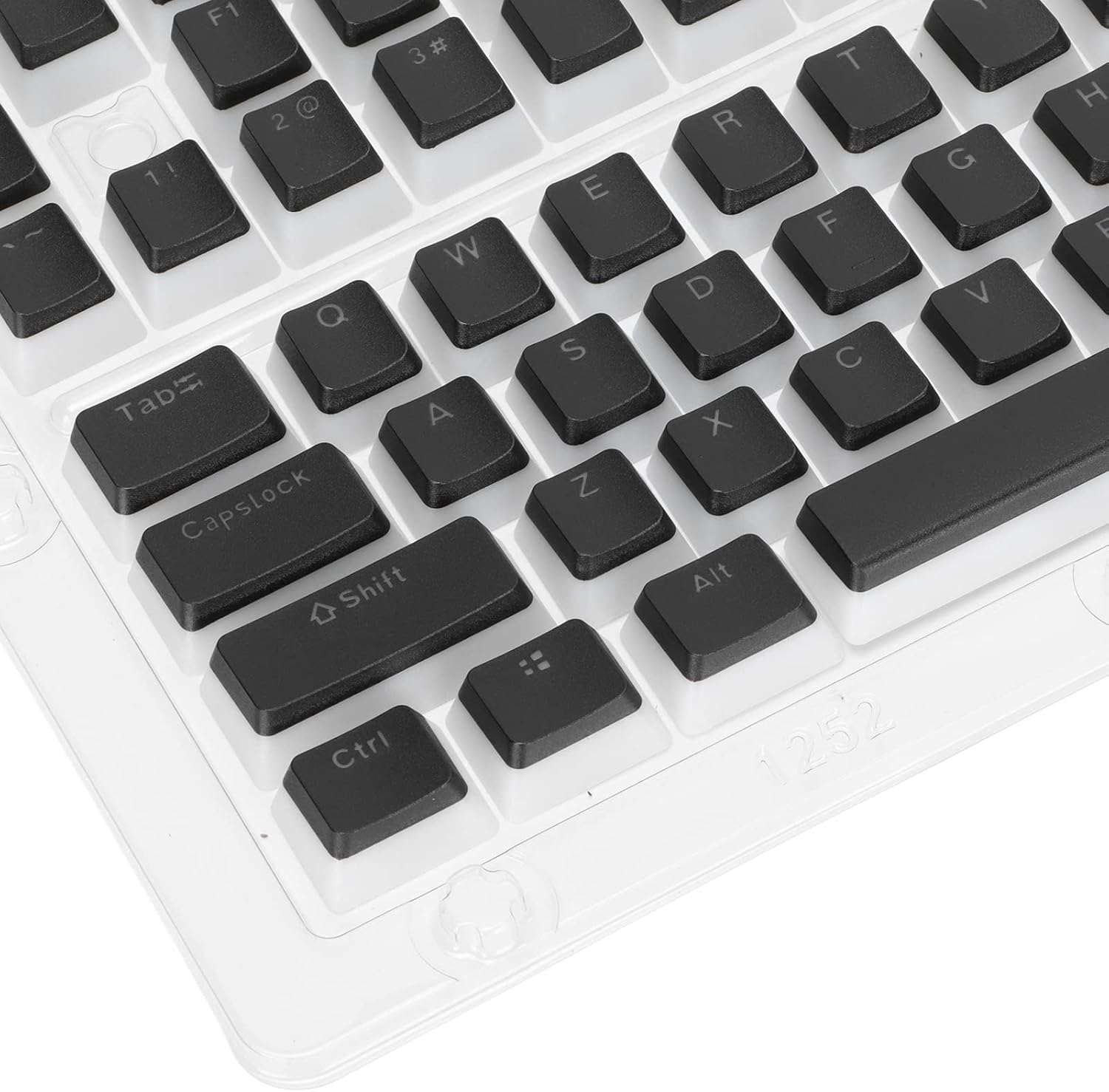 XUMIUZIY PBT Keycaps, 129 Keys Customized Keycap, Pudding Transparent OEM Height Custom Set Two Color Injection Molding DIY Keyboard for Mechanical Keyboards (Pink)