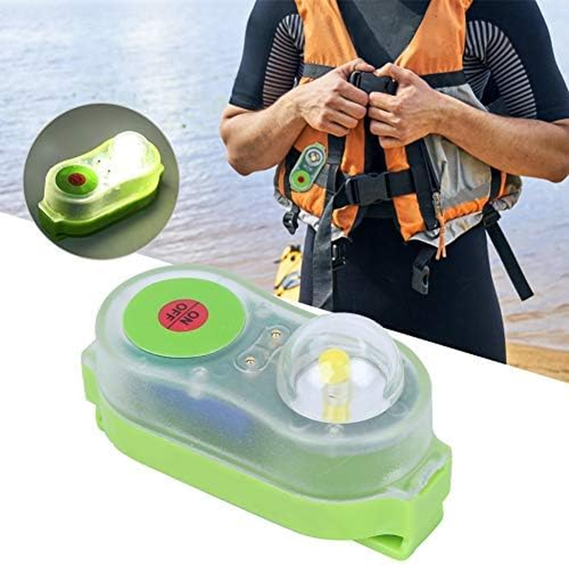 Life Jacket Light, Strobe Light Water Activated Seawater Self Lighting High Intensity Beam Locator Emergency Long Range Rescue LED Flashing Beacon