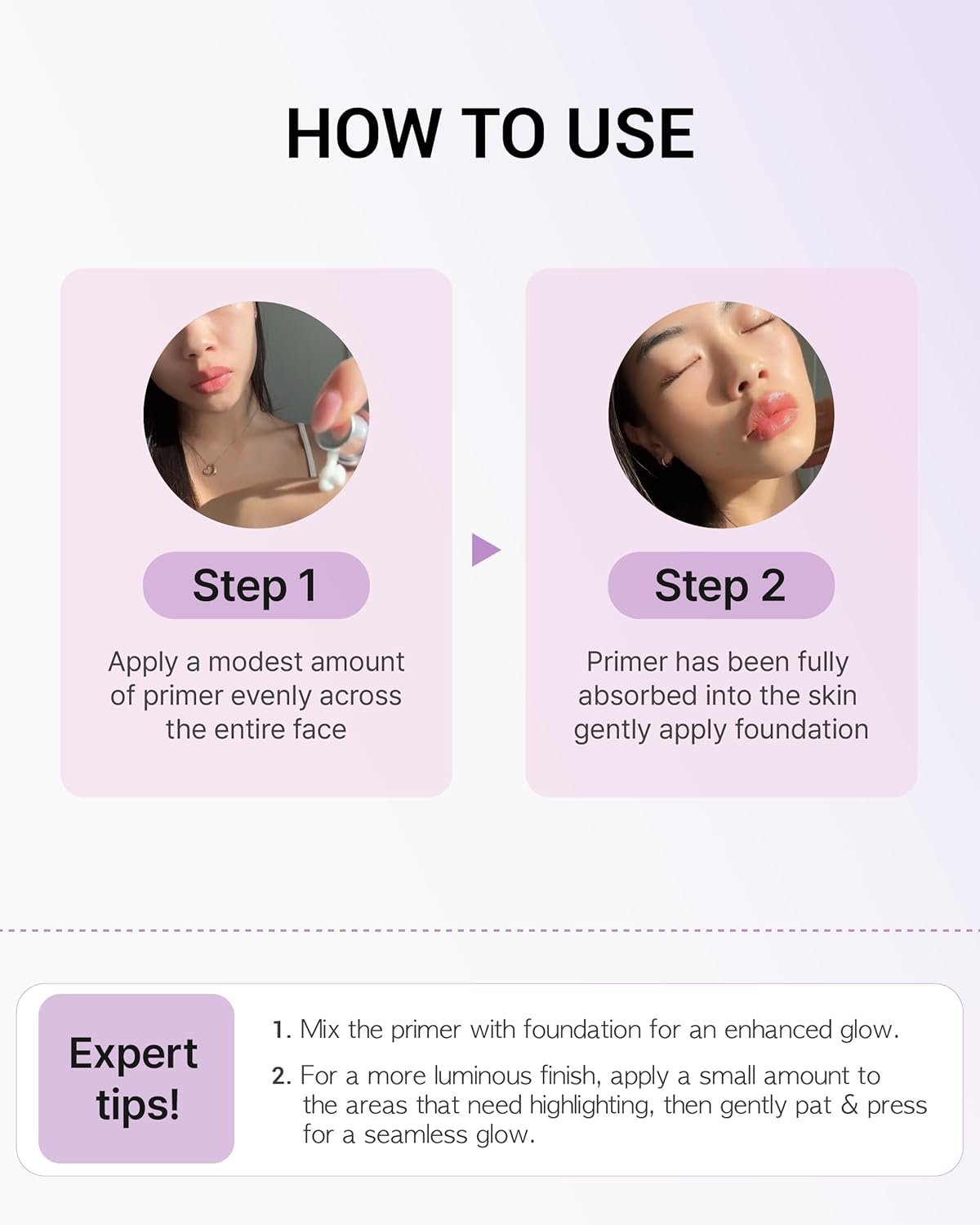 VDL Lumilayer Primer, 30G - Radiant & Hydrating Cream Primer for All Skin Types image number 6