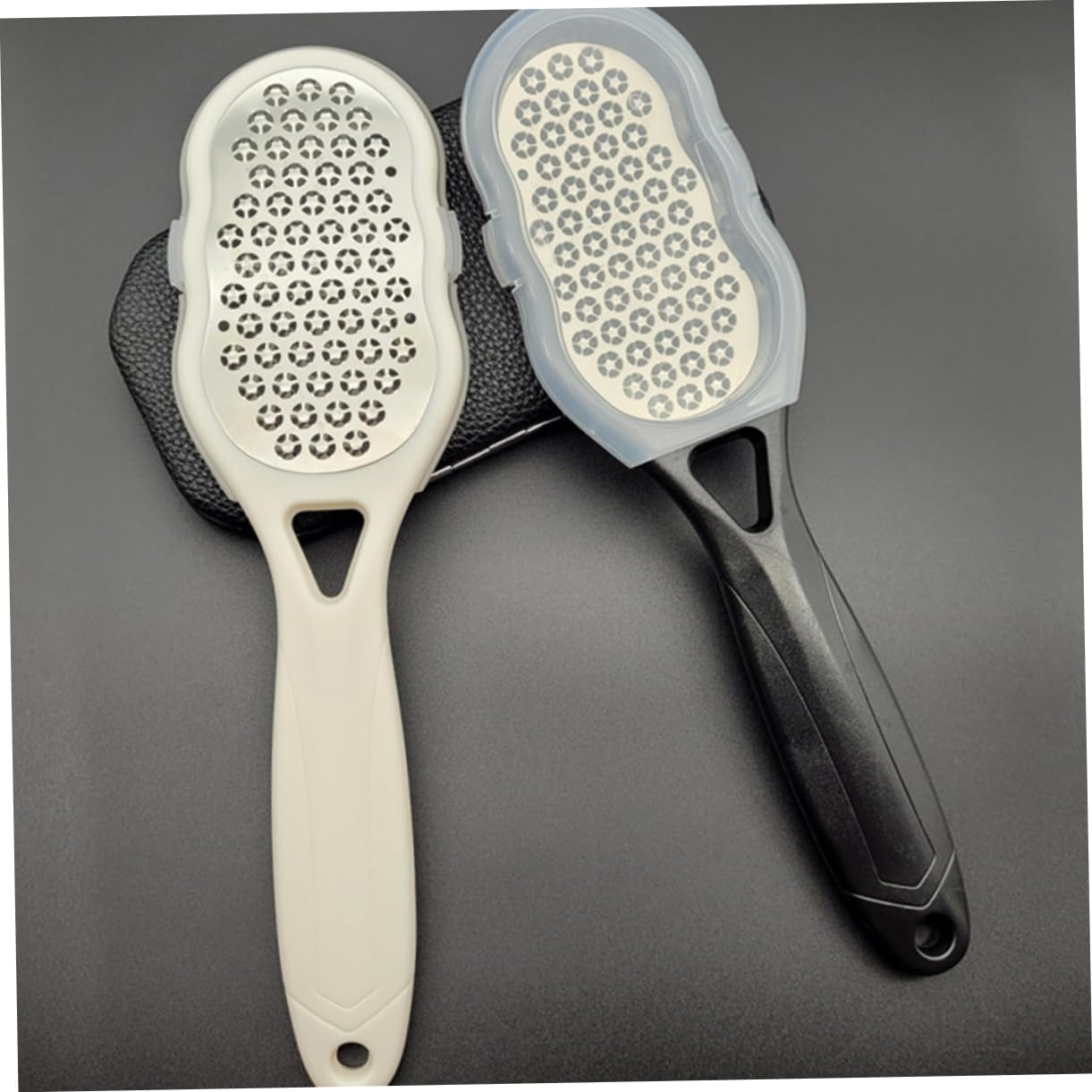 PLAFOPE 2Pcs Foot File Hard Skin Remover Exfoliator Foot Rasp Files Tool Random Style