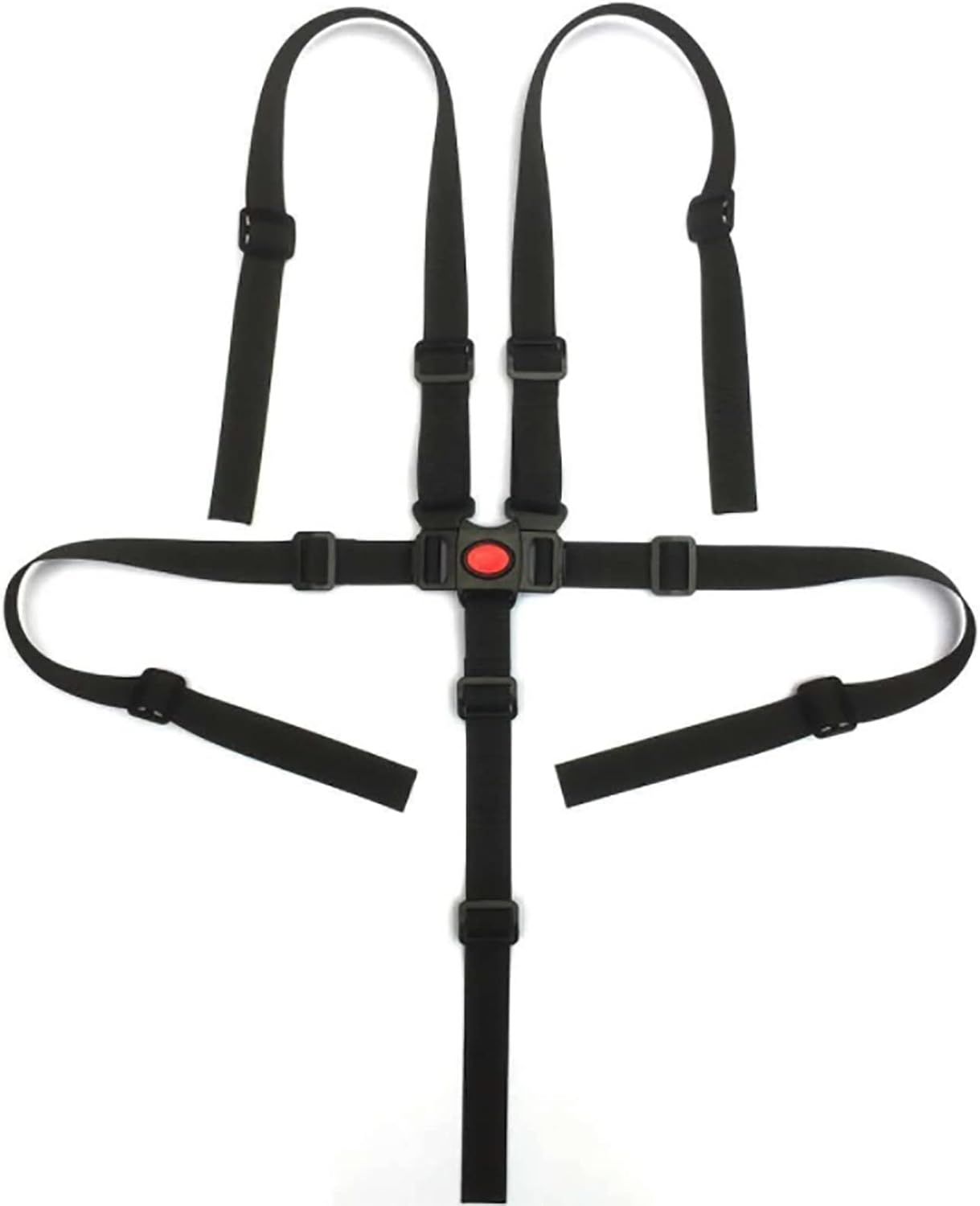 PRWERIF Wheelchair Seat Belt, Child Safety Straps Chairs Five-Point Safety Buckle Cart Fixing Belt Wheelchair Seatbelt Adjustable Straps 2Pcs (Color : 3Pcs) image number 1