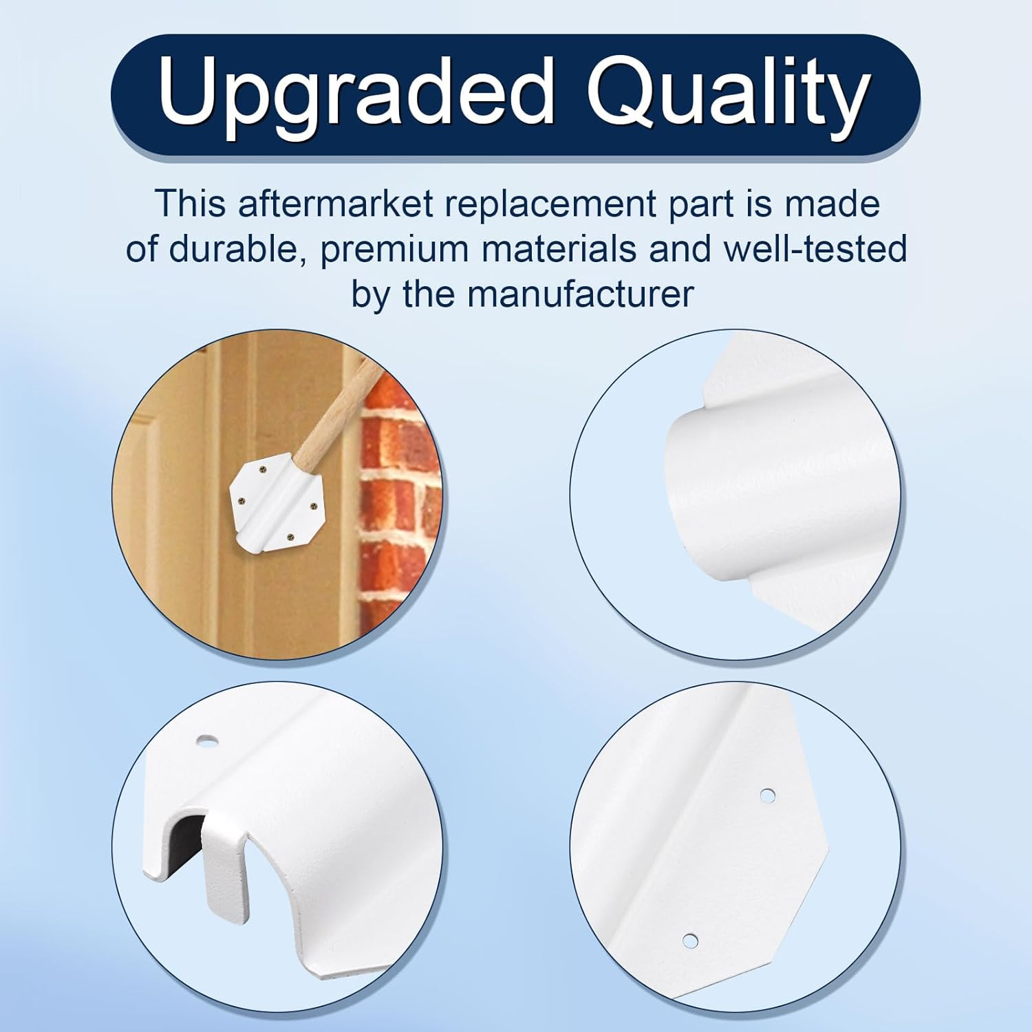 PEUTIER Side Mount Flag Pole Holder, outside House Flag Pole Bracket Set with Screws and Expansion Tubes Outdoor Side Mount Flag Pole Bracket for House Porch Wall Yard image number 4