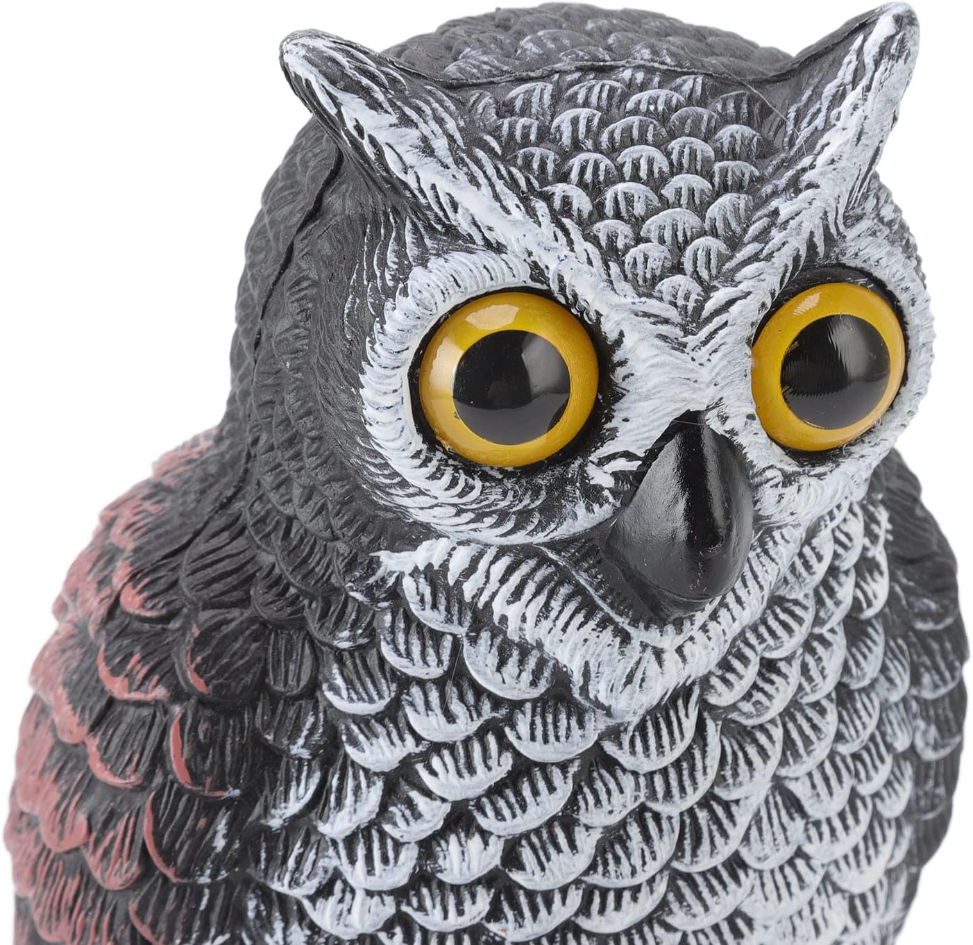 Owl Decoys, Fake Owl to Scare Birds Away, Waterproof and Sun Protection Plastic Owl Statues for Bird Control, Pigeon Deterrent, Enemy Scarecrow for Garden Yard Outdoor, Halloween image number 6