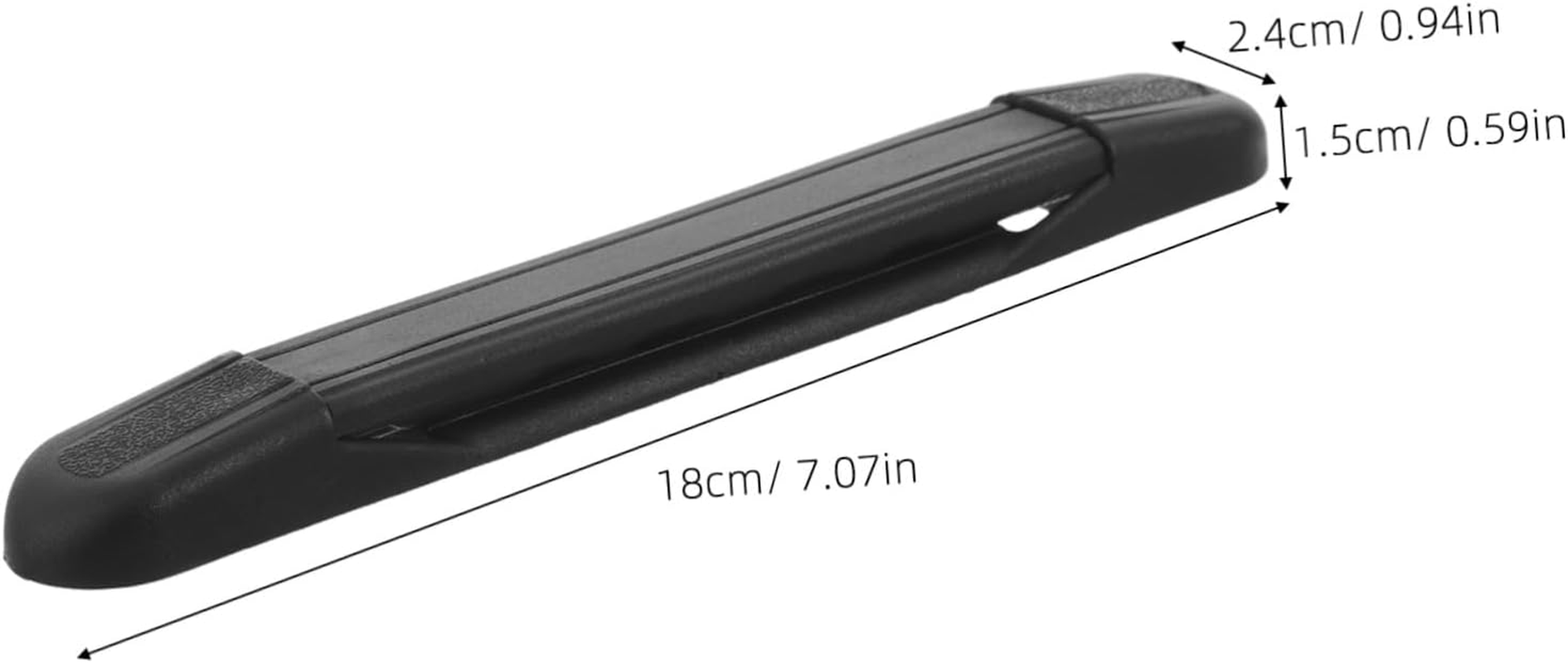 WESIEVYA 12Pcs Black Plastic Luggage Replacement Handles Ergonomic Lightweight Suitcase Grip Straps for Travel Case Backpack Wrap Handles Easy Install Accessories for Bag Repair image number 2