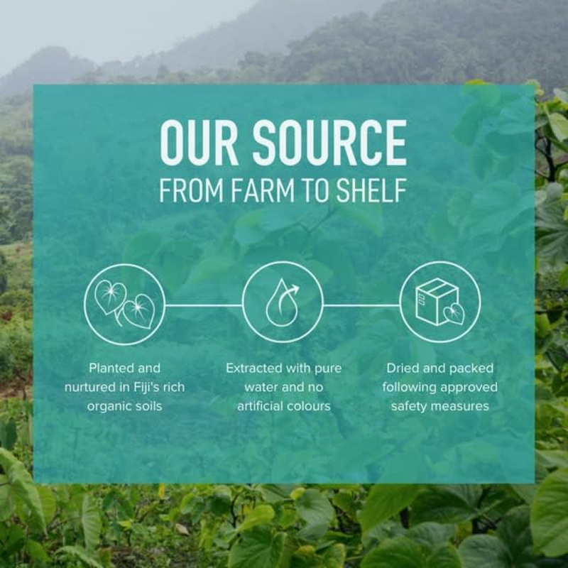 Fijikava Micronized Noble Kava Instant Extract Powder from 100% Certified from Fiji - Promotes Restful Sleep, Supports Relaxation; Calms & Soothes the Nerves, Instant Kava Powder (50G) image number 2