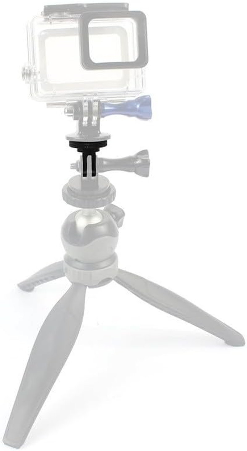 Yimaneili Camera Mount Adapter for Gopro,Cnc Aluminum Alloy 1/4-20 Conversion Adapter, 1-Piece Set Suitable for Gopro 12/11/10/MAX Insta360 X4/X3/X2/RS/R Sports Camera Tripod Installation Accessories image number 5