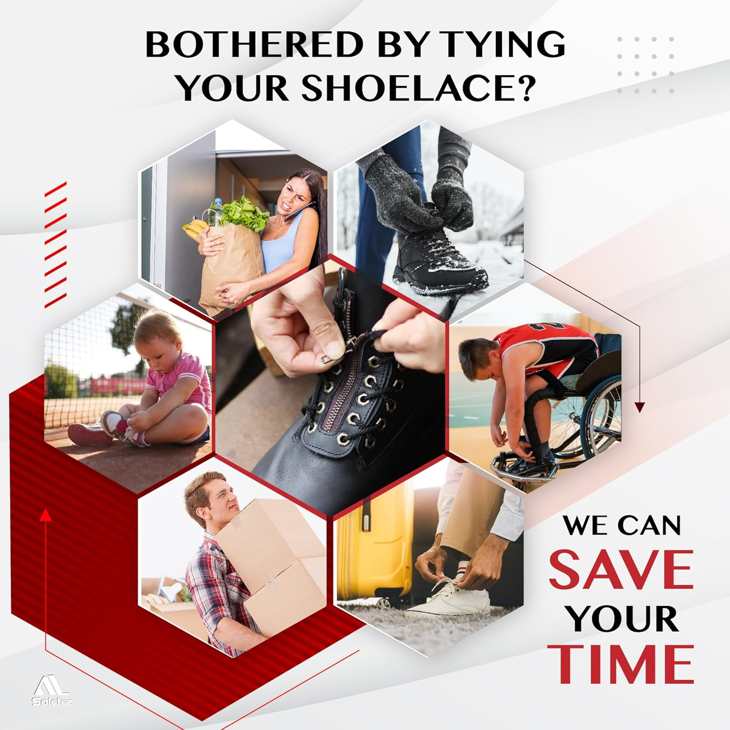 Leather Lace-In Boot Zipper 6 Eyelet Zipper Suitable for All Brands - Black, Black C-Eye image number 6