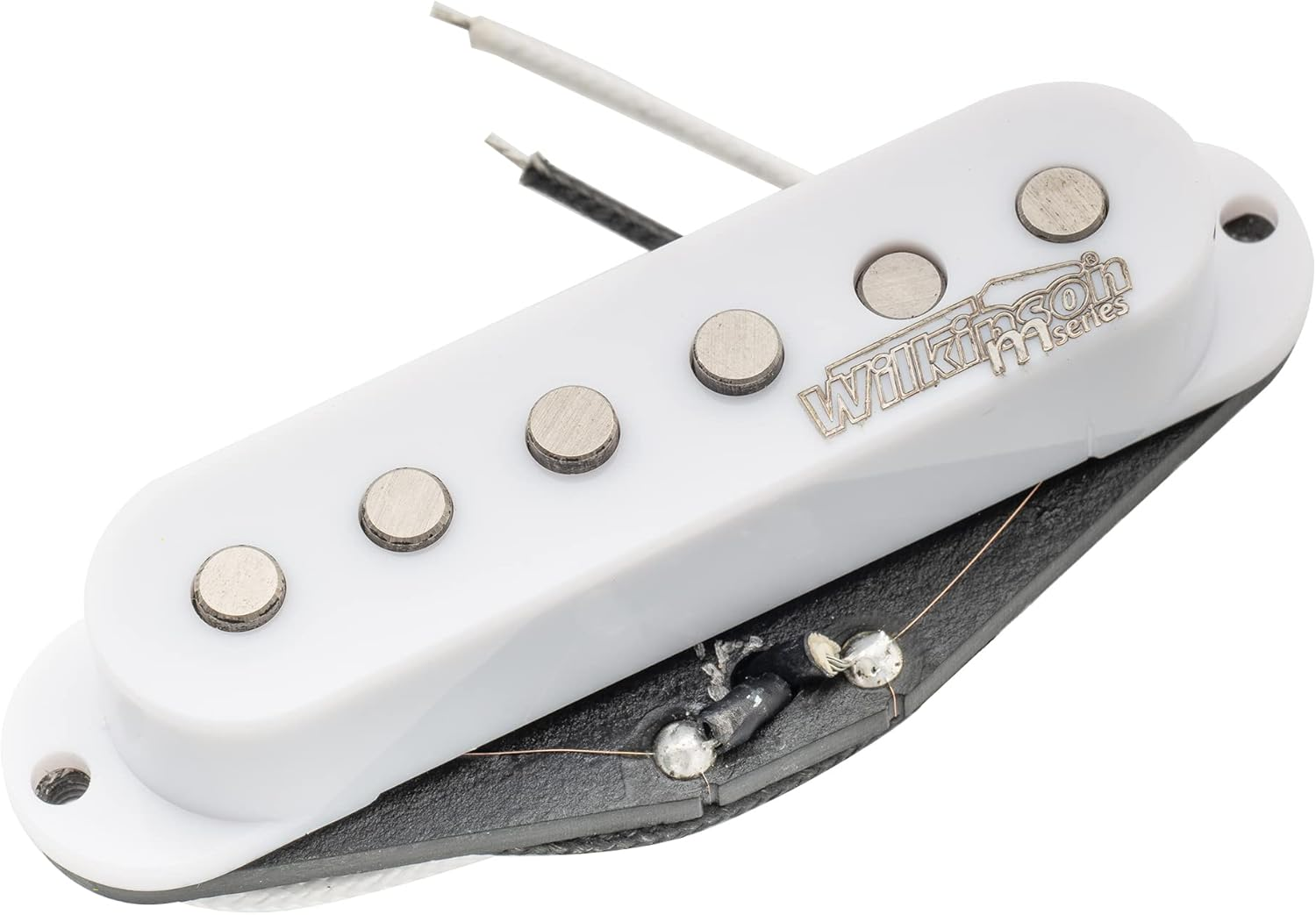 Wilkinson Vintage Tone Alnico 5 Single Coil Pickup for Strat Style Guitar Neck, White