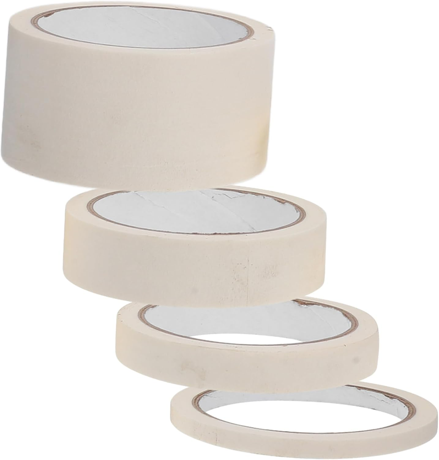 Masking Paper Tape Roll 4 Rolls Automotive Painting Masking Tape High-Temperature Non-Slip image number 4
