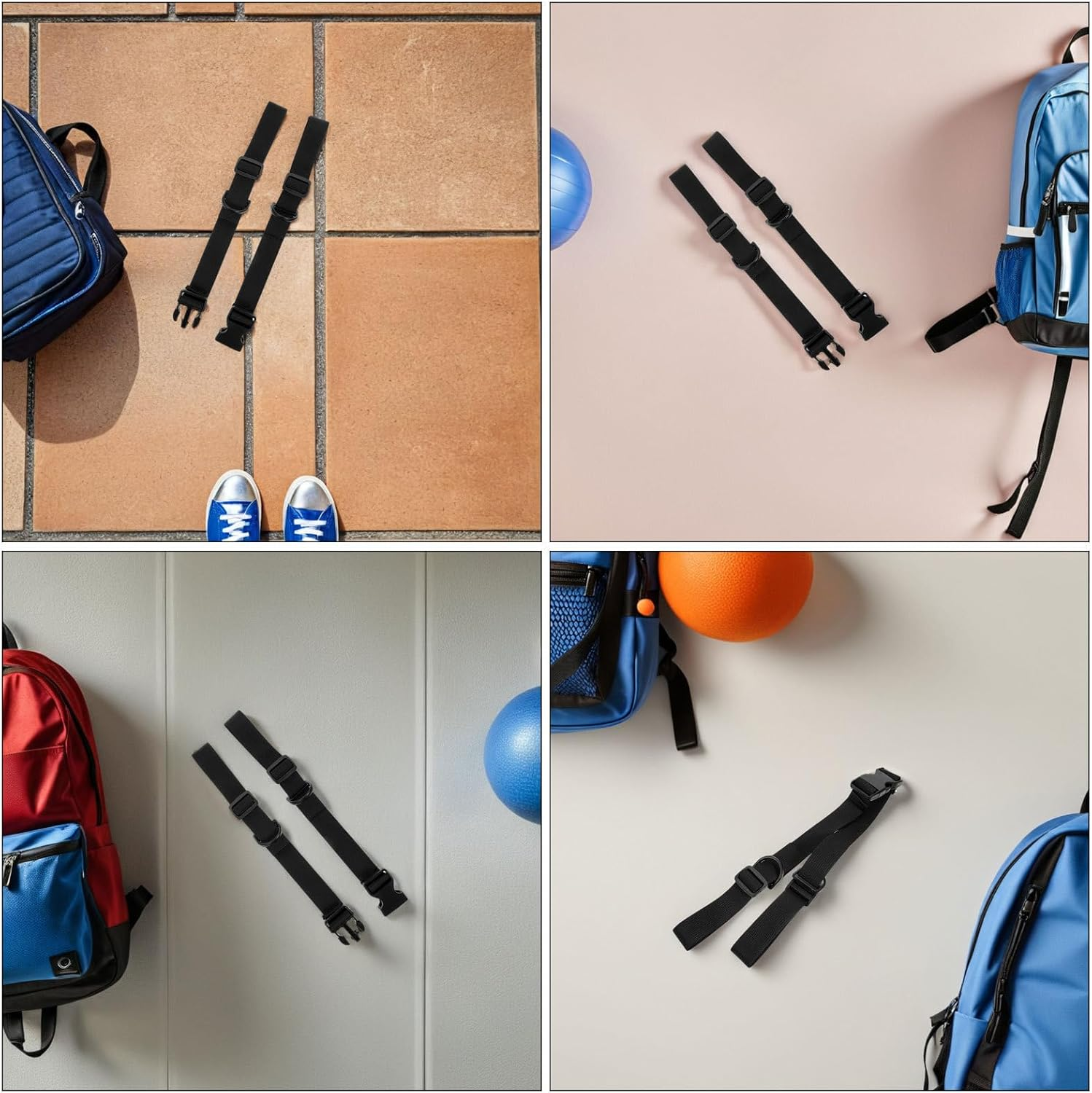 UPKOCH 5Pcs Luggage Straps for Suitcases: Multifunctional Buckle Retaining Clips - Binding Straps for Suitcases Luggage Tents Mountaineering image number 1