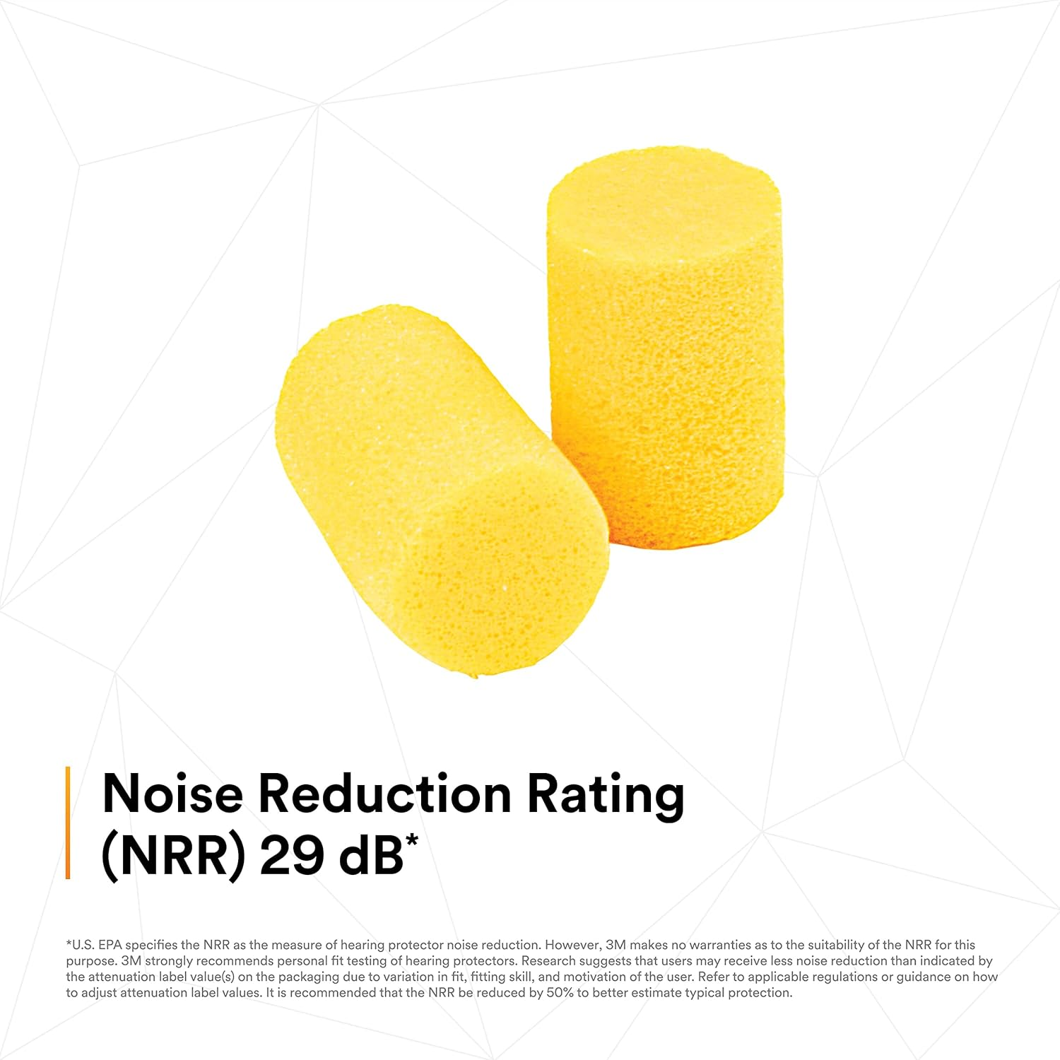 3M E-A-R Classic Uncorded Earplugs, Hearing Conservation 312-1201 in Poly Bag, 200 Pairs image number 4