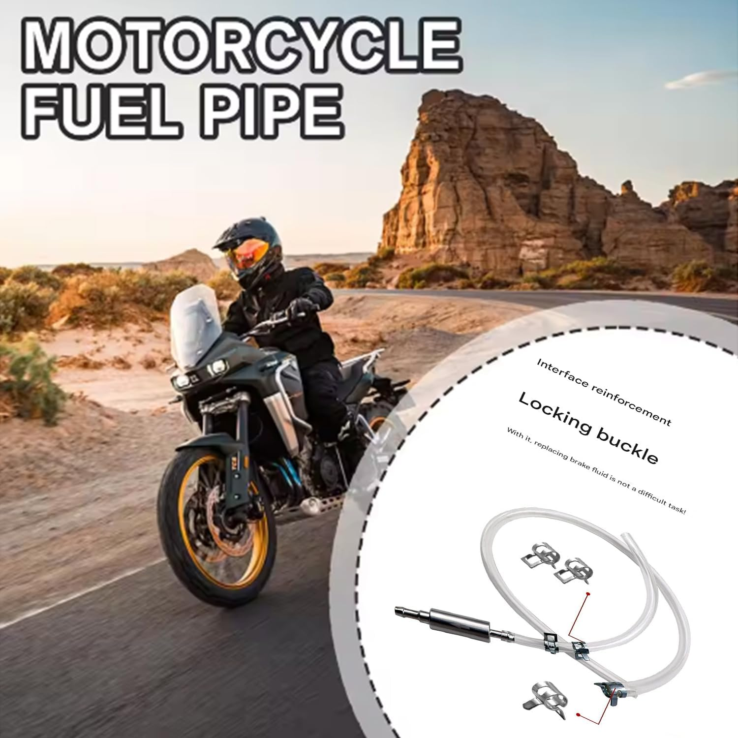 Roczential 2Pcs Brake Bleeder Hose One Way Check Valve Tube Bleeding Tool Kit for Car Motorcyle Clutch Aluminum Body Tube Kit for Hydraulic System Bleeding,Brake Fluid Bleeder Repair Kit for Car image number 1