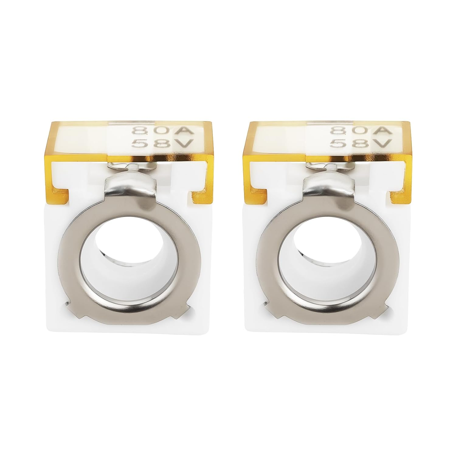 Emsea 2 Pcs Storage Battery Fuses 58V/80A Suitable for Automobiles Ships Industrial Equipment Lighting Fixtures image number 5