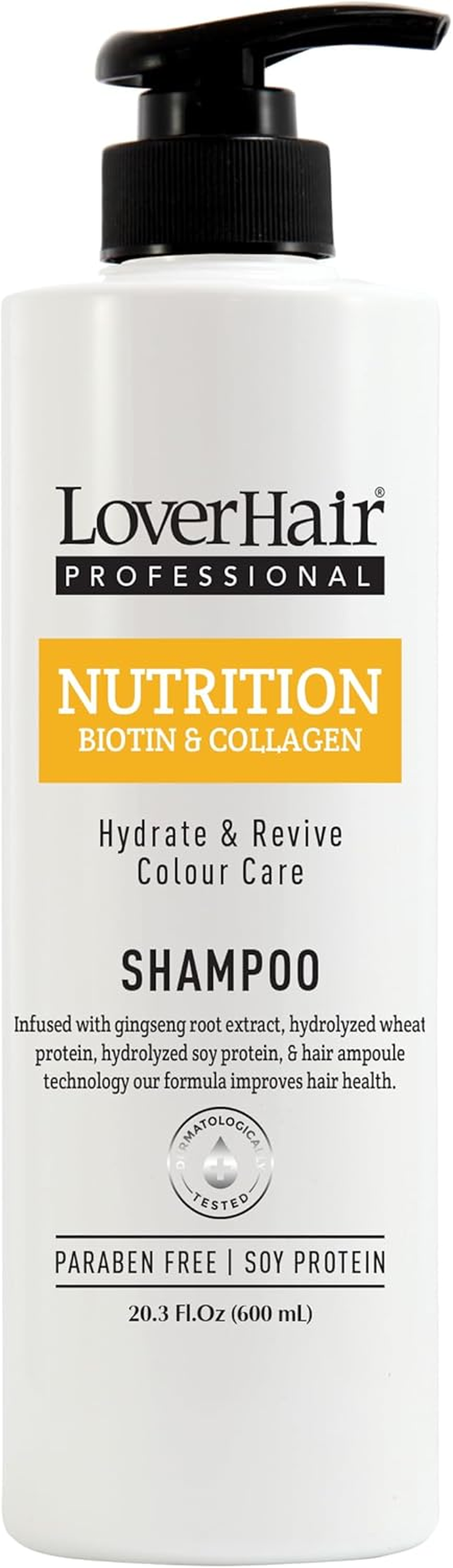 Pack of 2- Loverhair Professional Nutrition Biotin & Collagen Shampoo