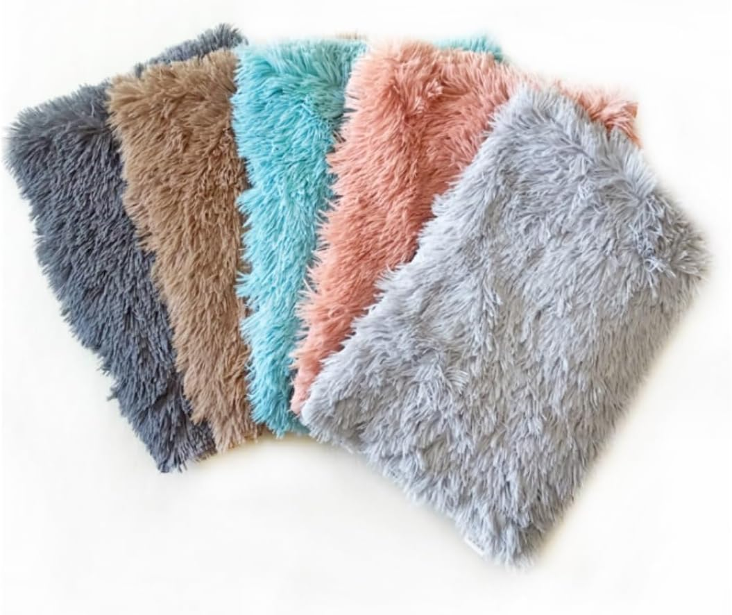 Dog Bed Cat House Pet House Pet Bed Washable Dog Crate Mattress Calming Fluffy Anxiety Dog Beds Deluxe Plush Dog Mat with Slip Bottom Dog House Cat Bed Pet Nest (Color : A, Size : 60 * 40 * 3Cm) image number 6