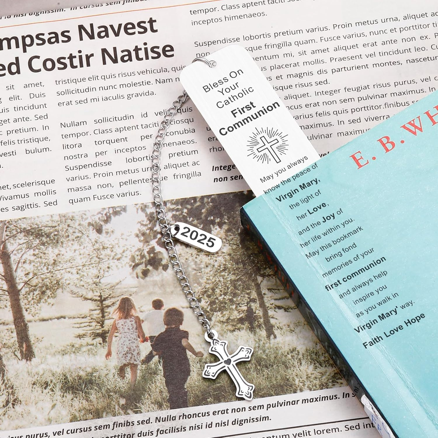 First Communionn Bookmark, First Communion Gifts for Girls, Fiirst Communion Gifts for Boys, Girls Boys 1St Communions Gift, Confirmation Gift for Teen Girls Boys, 2025 Christian Giftss for Women Men image number 2