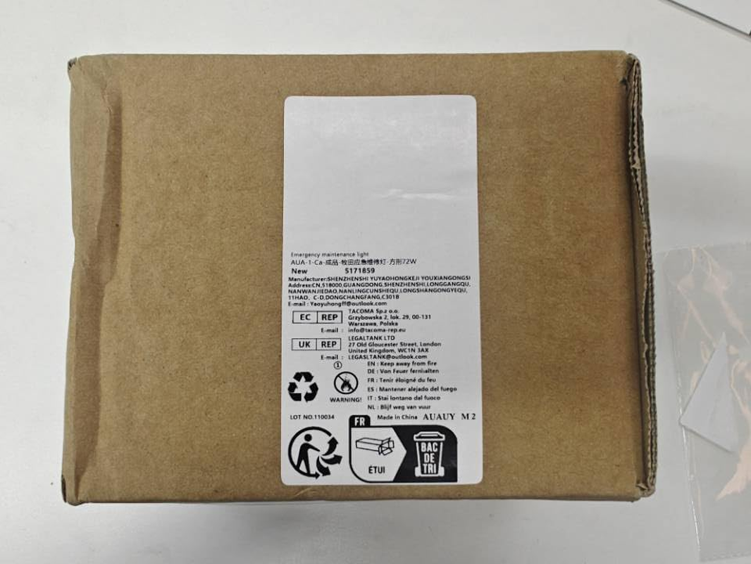 AUAUY Rechargeable Led Light for Makita Battery 18V, 72W Work Light, 5400LM, Wireless Projector with Two USB Charging Ports, for Garage, Building, Repair, Emergency (No Battery) image number 2