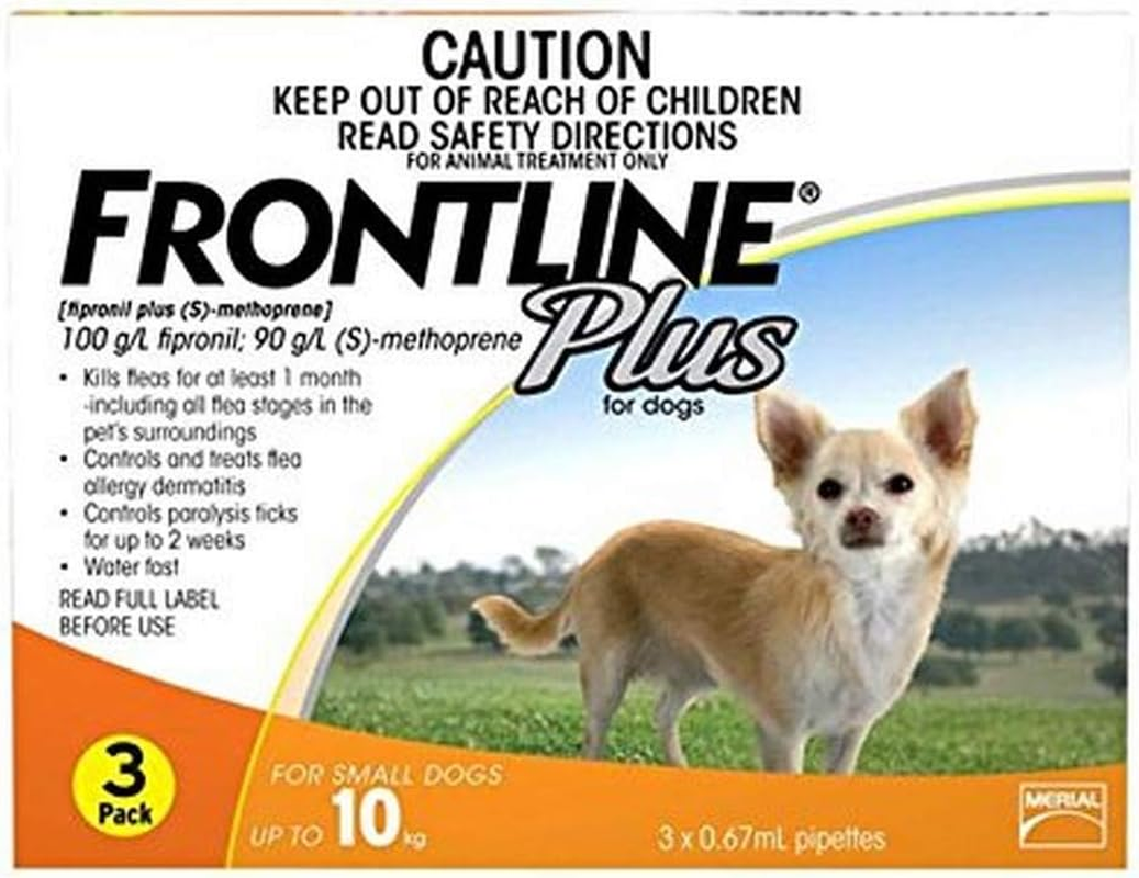 FRONTLINE plus DOG 0-10KG SMALL 6'S ORANGE