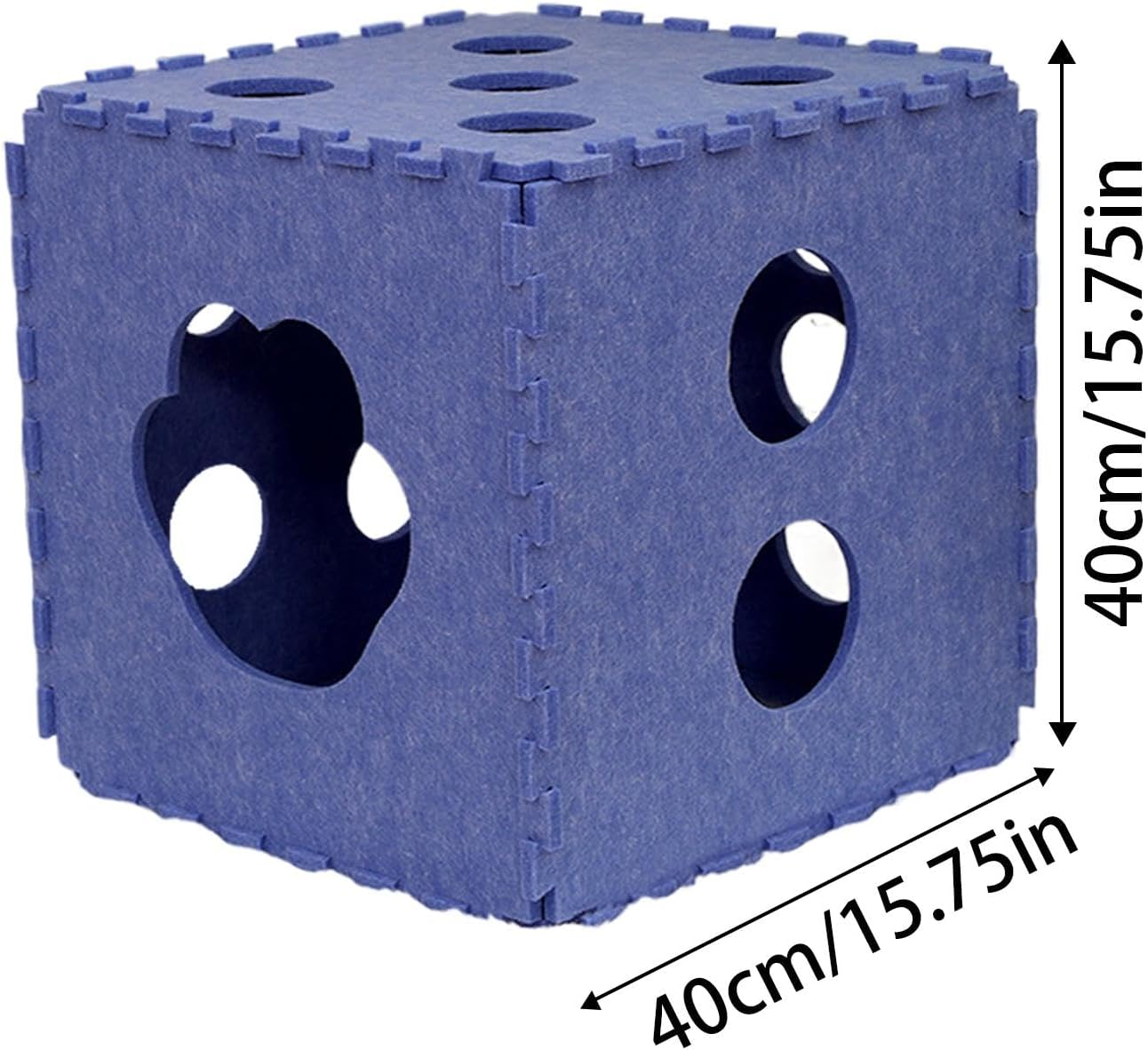 Cat House - Breathable Puzzle Shape Cat Bed Cave,Cat Hideaway, Indoor Cat Cube, Washable Scratching Board for Puppy & Kitten under 11-22 Pounds