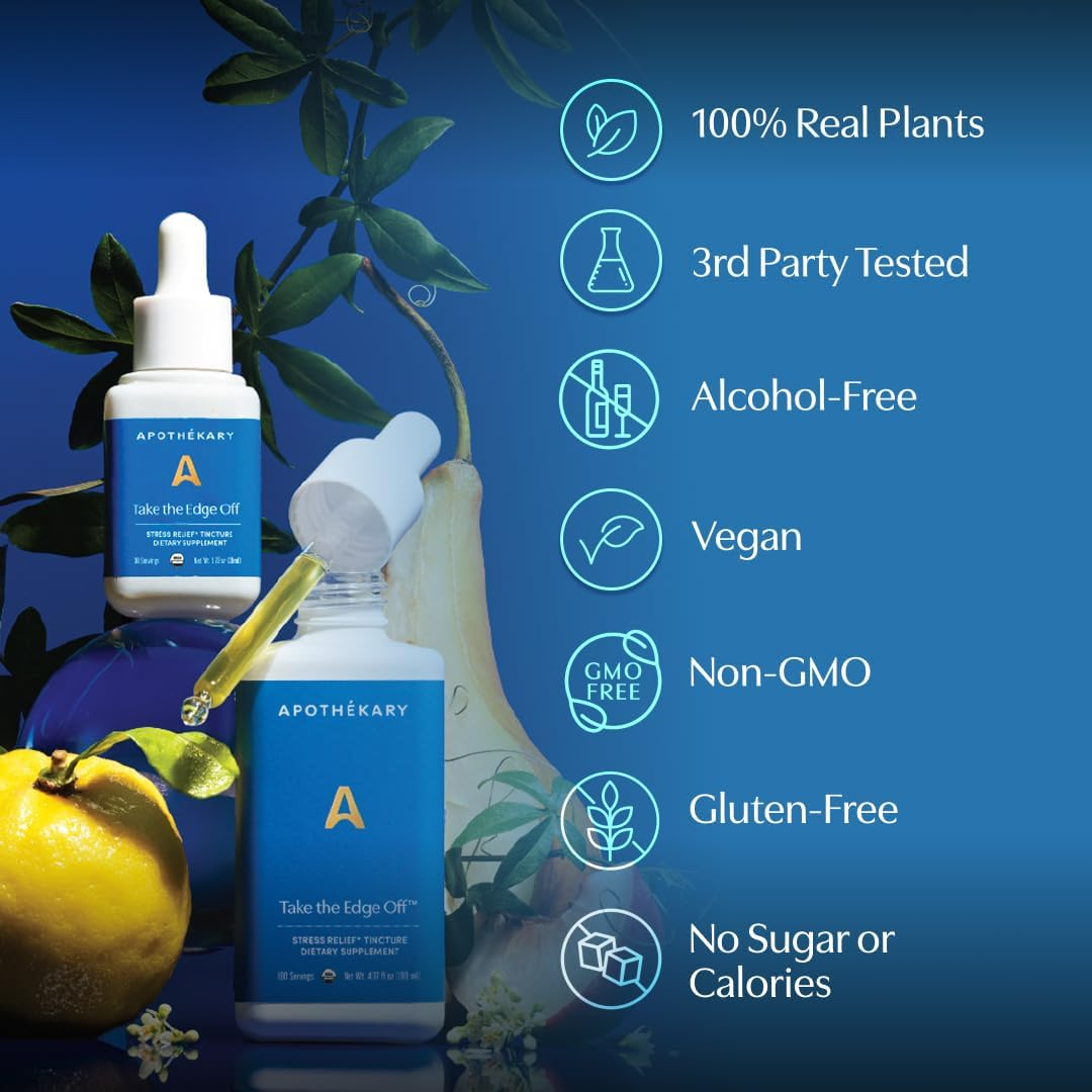 Apoth&eacute;kary Take the Edge off White Wine-Inspired- Herbal Supplement, Sugar Free, Gluten Free, Vegan, 30 Servings - 1.22Oz image number 5