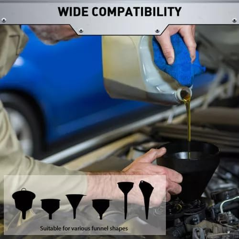 HORUSDY Magnetic Funnel Holder - Dual Arm Design for Easy Oil Filling, Corrosion Resistant, 360&deg; Swivel, Sturdy & Durable for Garage and Workshop Use image number 6