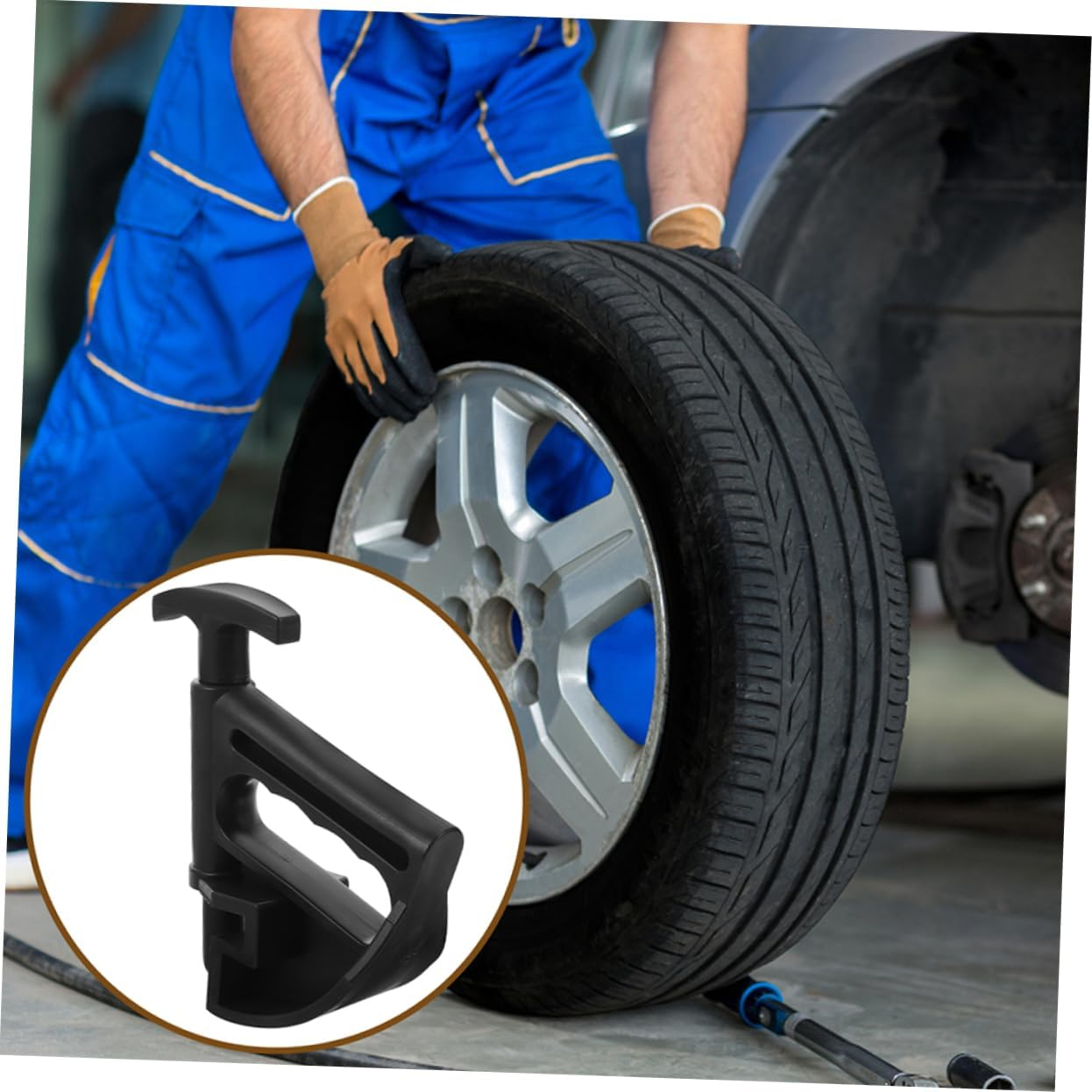 MOLUCKFU 2Pcs Tire Bead Clamp Tool Manual Tire Changer for Efficient Wheel Disassembly Comfortable Grip for Car Maintenance image number 1