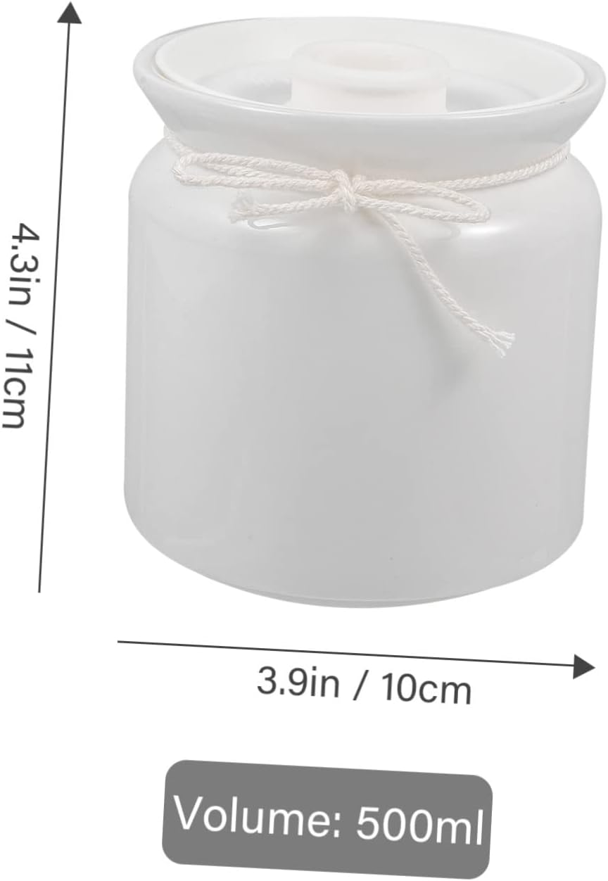 Hoement Ceramic Condiment Jar Airtight Spice Storage Holder for Tea Sugar Salt and Seasoning Elegant Kitchen Organizer for Home Restaurant Shop and Dining Room