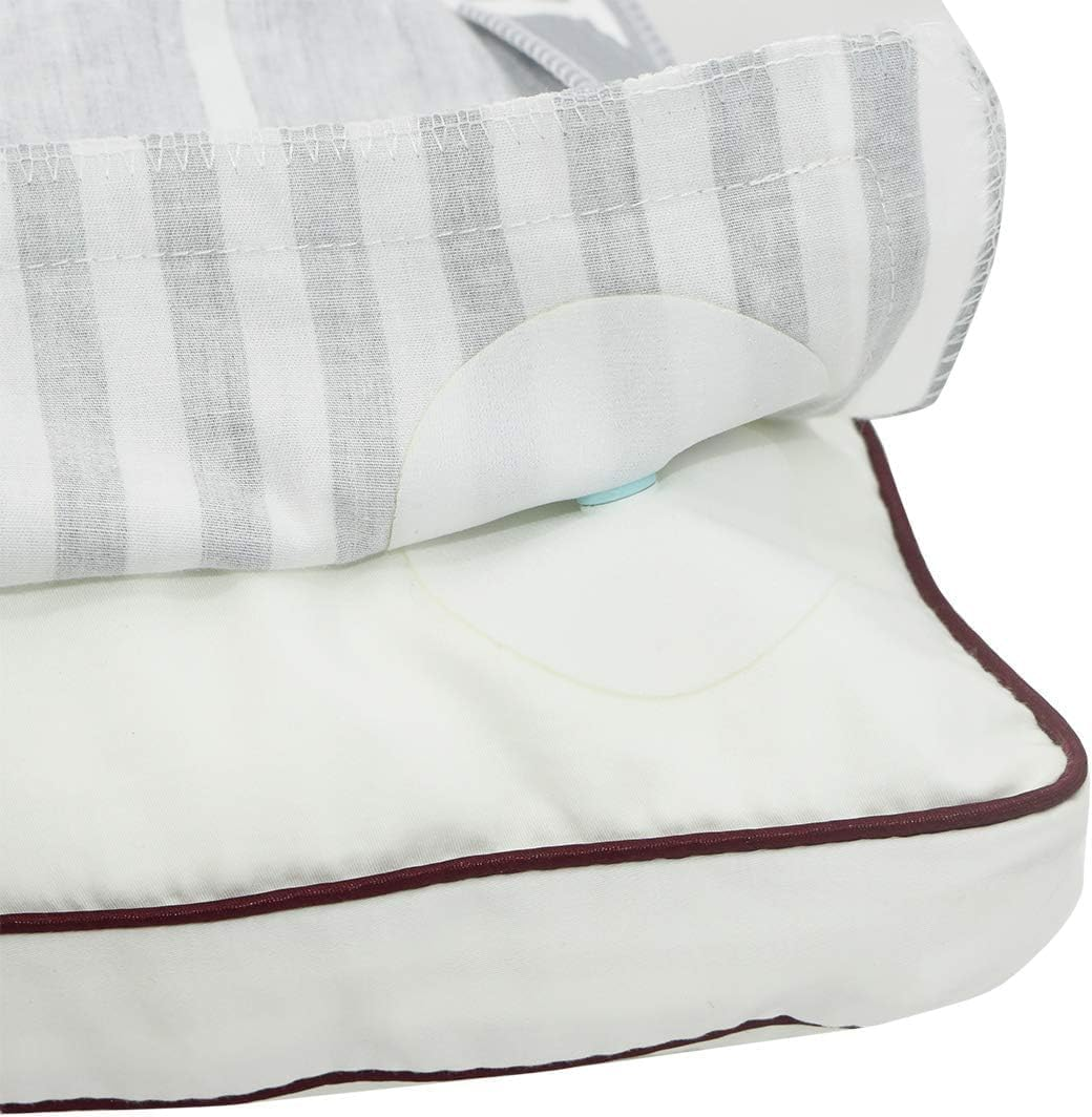 ZUJIACUN 8 Pairs of Duvet Cover Claps Metal Claps Angled to Prevent the Duvet from Moving and Facilitate the Installation of Comforters and Duvets of Various Thicknesses image number 2