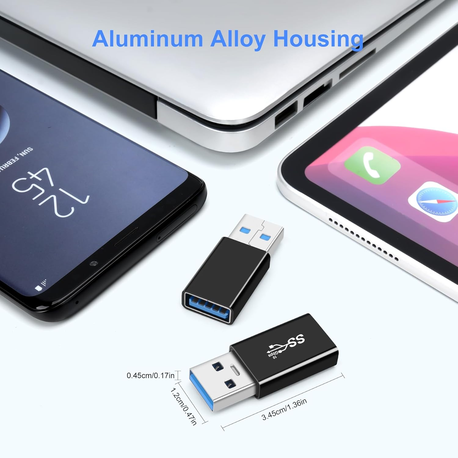 AIYEEN USB 3.0 Male to USB 3.0 Female Adapter (2 Pack) OTG 3.0 USB a to 3.0 USB a Adapter, USB Male Connection or Data Cable Extension, USB3.0 Extension Adapter image number 6