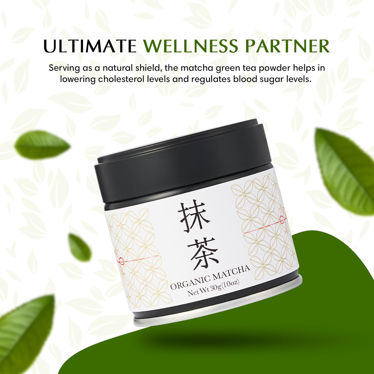 Premium Shizuoka Organic Ceremonial Grade Matcha Powder - 1.1 Oz Authentic Japanese Tencha Leaves - Ideal for Tea Ceremonies, Lattes, Baking & More. Rich in Antioxidants & Flavor