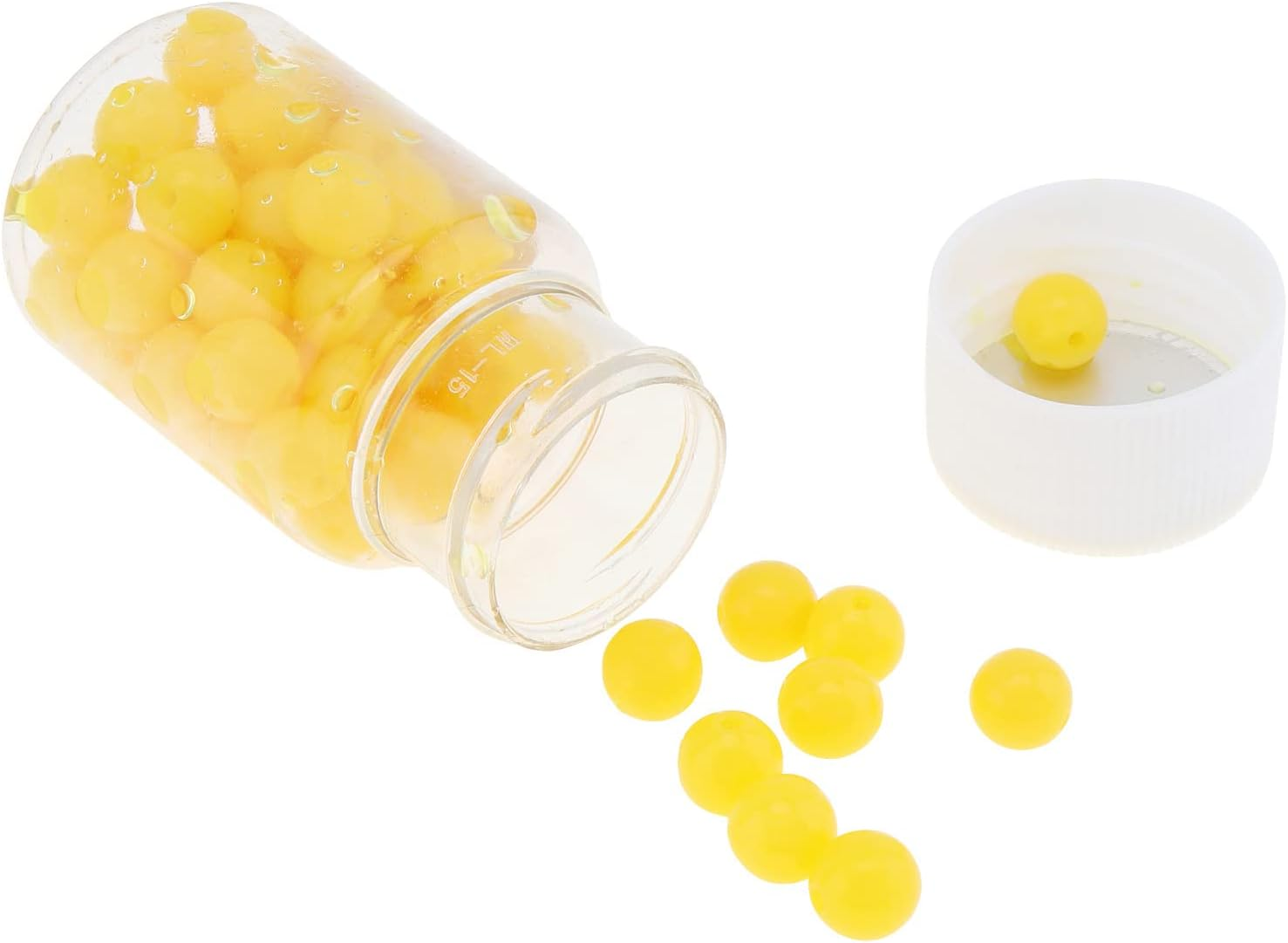 Origlam 60Pcs 8Mm Fake Corn Soft Baits Simulation Carp Fishing Lures Floating Baits, Corn Carp Trout Fishing Tackle Fake Imitation Bait with Nice Scent image number 2