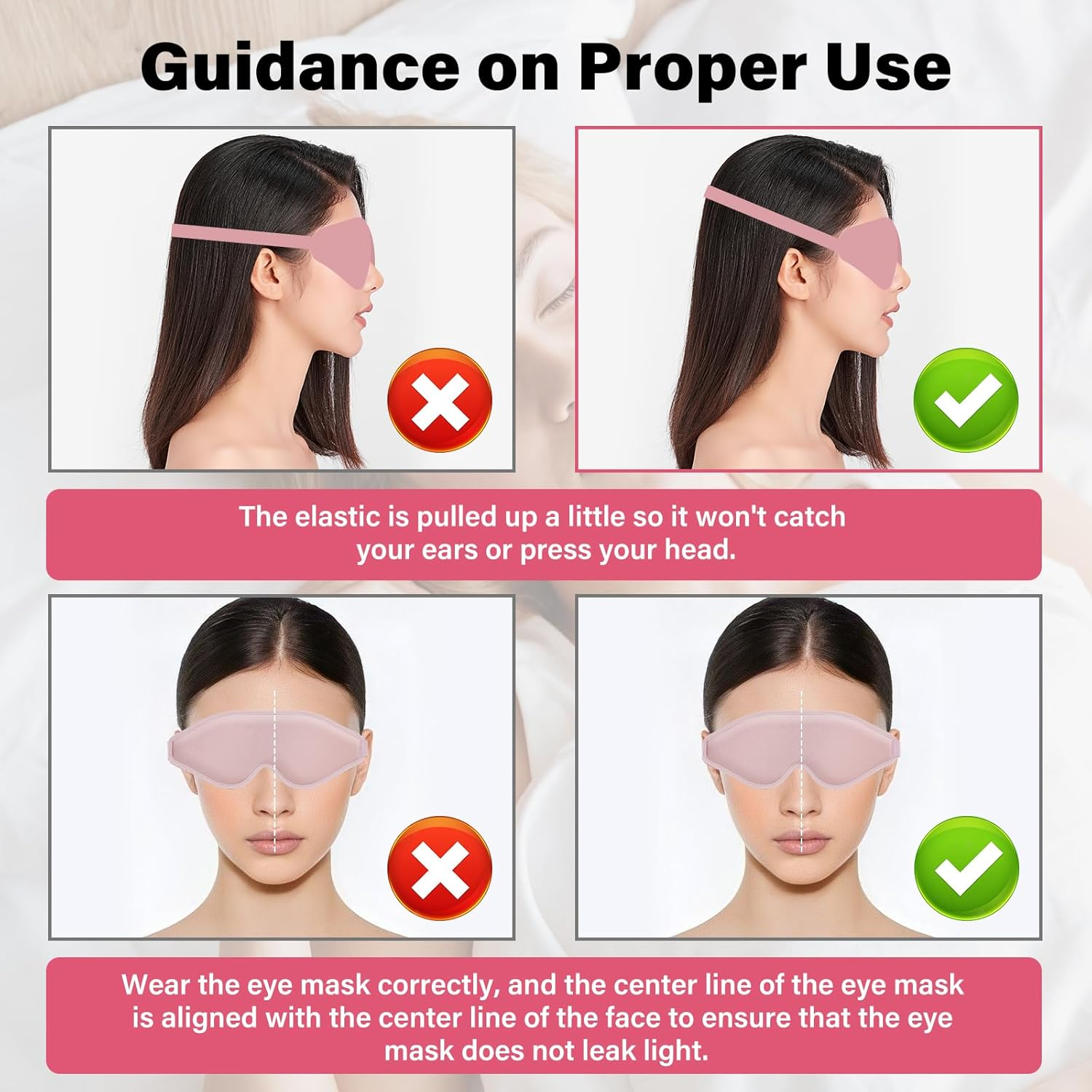 3D Sleep Mask Cotton Light Blocking Sleep Eye Mask No Eye Pressure Soft Breathable Comfortable Blindfold Sleep Mask for Lash Extensions/Travel/Sleeping/Shift Work/Meditation/Yoga/Nap image number 1