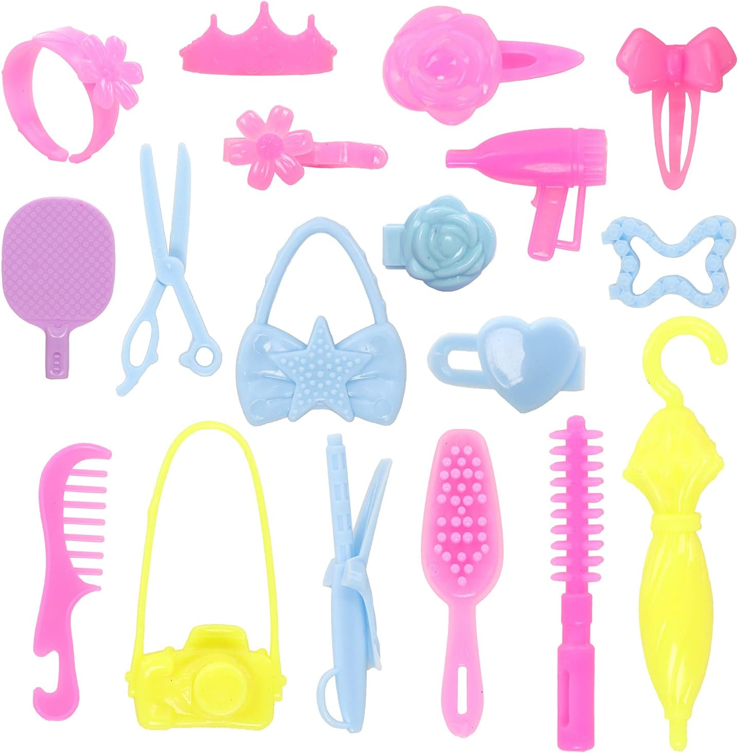 Barwa 48 Pcs Accessories Include 20 Clothes Dresses Outfits, 10 PCS Shoes 18 Accessories for 11.5 Inch 28 - 30 Cm Dolls image number 1