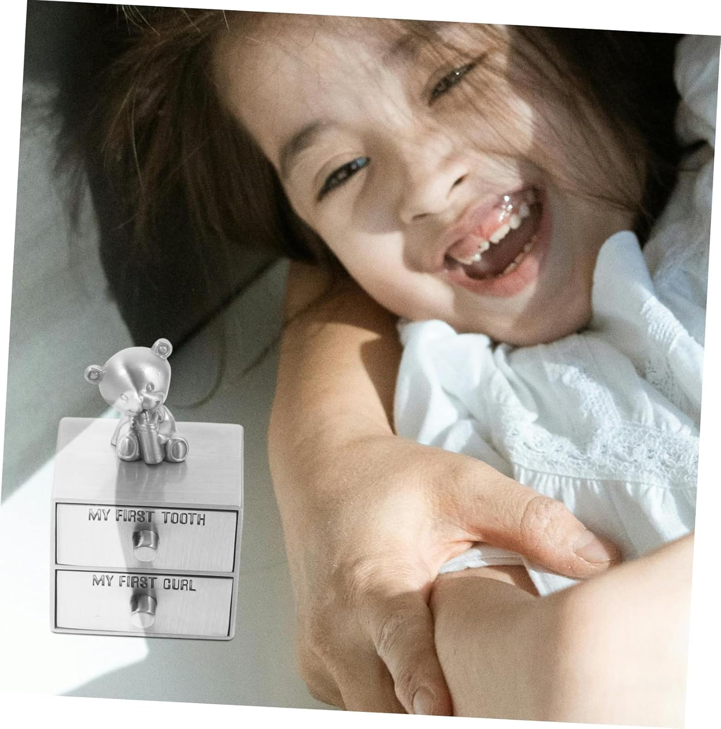 Healifty Teeth Storage Box Tooth Keepsake Drawer Type for Preserving and Hair at Home Go image number 1