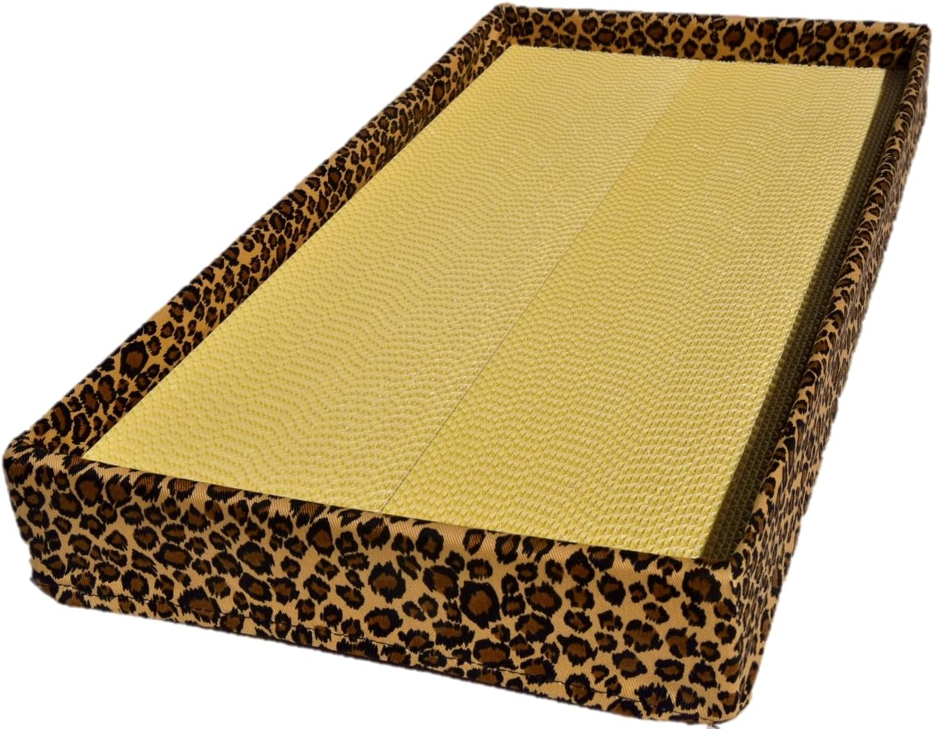 Tono Core Co., Ltd. Color Nail Sharpener [Togitai Nyan! Tea Leopard Cream] Wide Type with Frame Powder Cat Claw Sharpener Made in Japan Durable