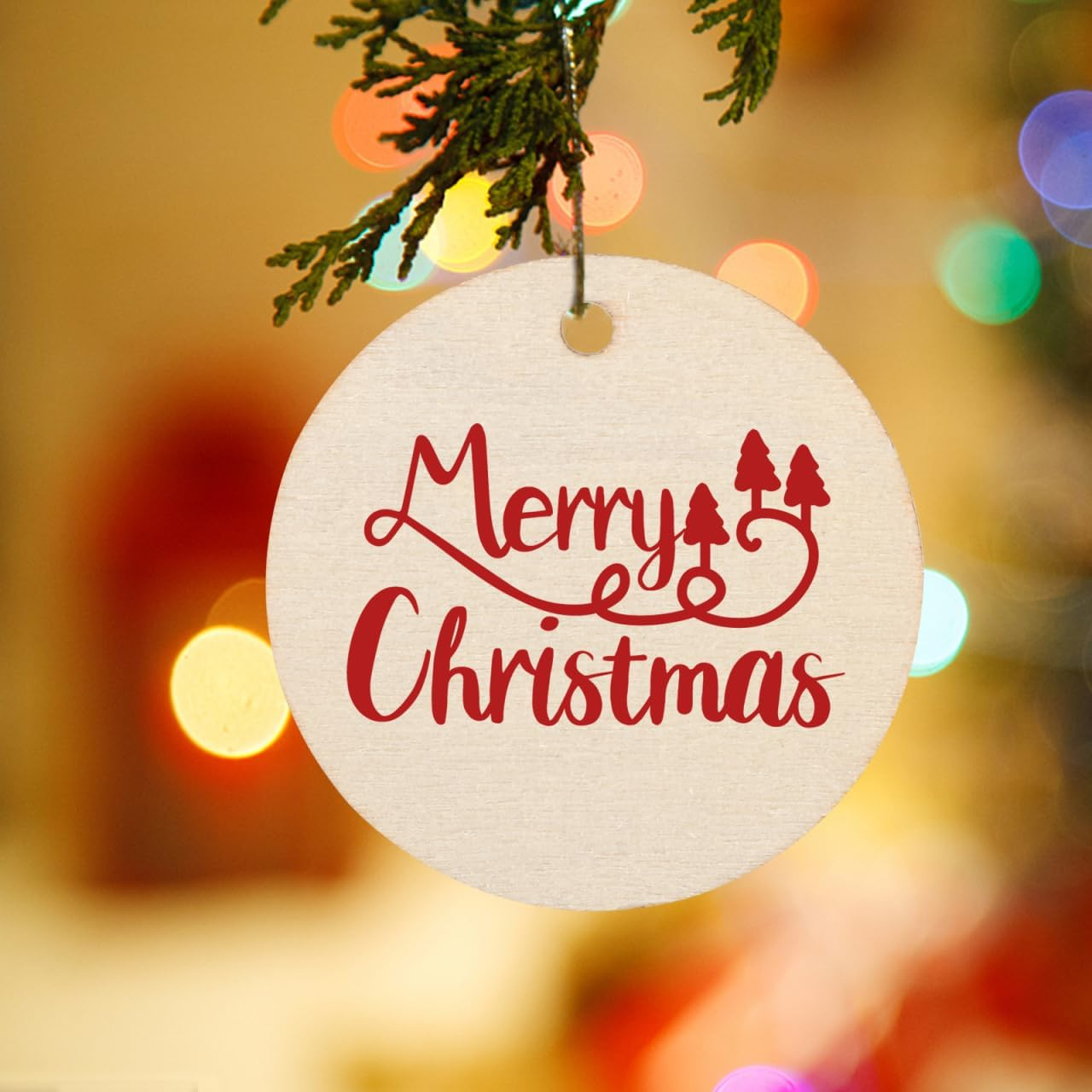 100Pcs Blank round Wood Slices 4Cm Natural Unfinished Wood Circles for DIY Crafts, Wedding Decorations, Christmas Ornaments