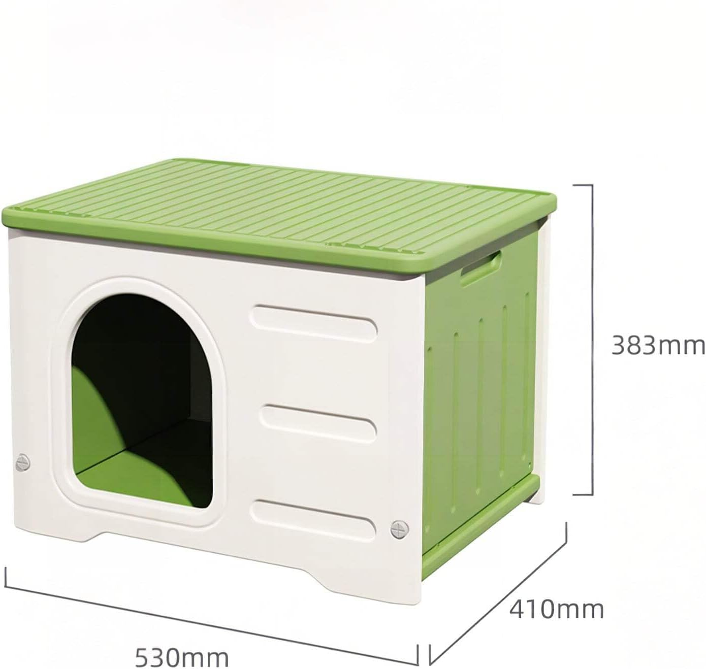 Pet Shack HDPE Weather Proof Indoor Outdoor Pet House for Cats image number 4