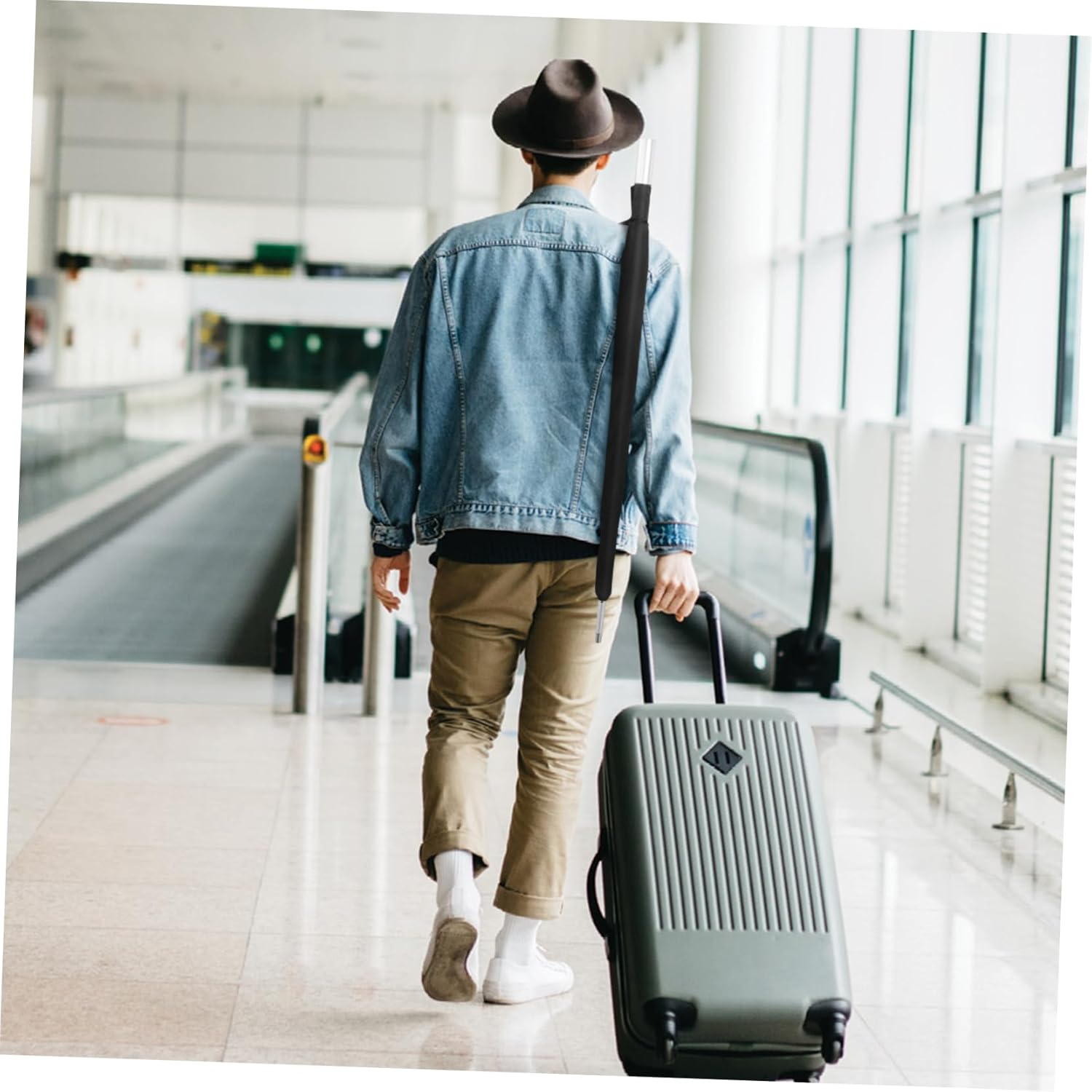 HOLIDYOYO 2Pcs Umbrella Cover Umbrella Sleeves Umbrella Holder Cover Umbrella Storage Bag Umbrella Shoulder Bags Umbrella Carrier Water Proof Travel Beach Umbrella Impact Cloth image number 1