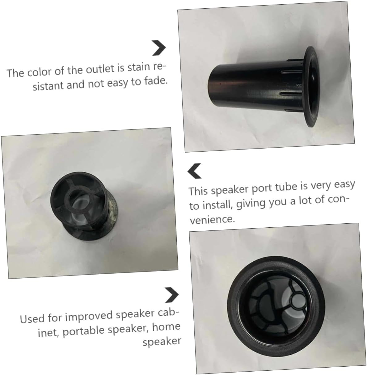 Parliky 20Pcs Replacement Subwoofer Port Tubes Plastic Speaker Air Outlet Bass Reflex Tube for Home Audio Speaker Box Accessories Compatible with Woofer and Car Bass Systems image number 5