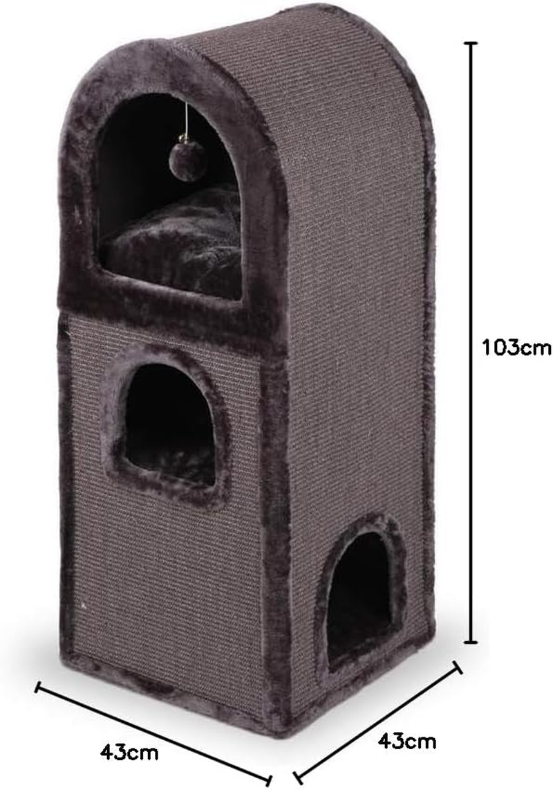 Kazoo 3 Chambers Den Cat Scratching Post image number 1