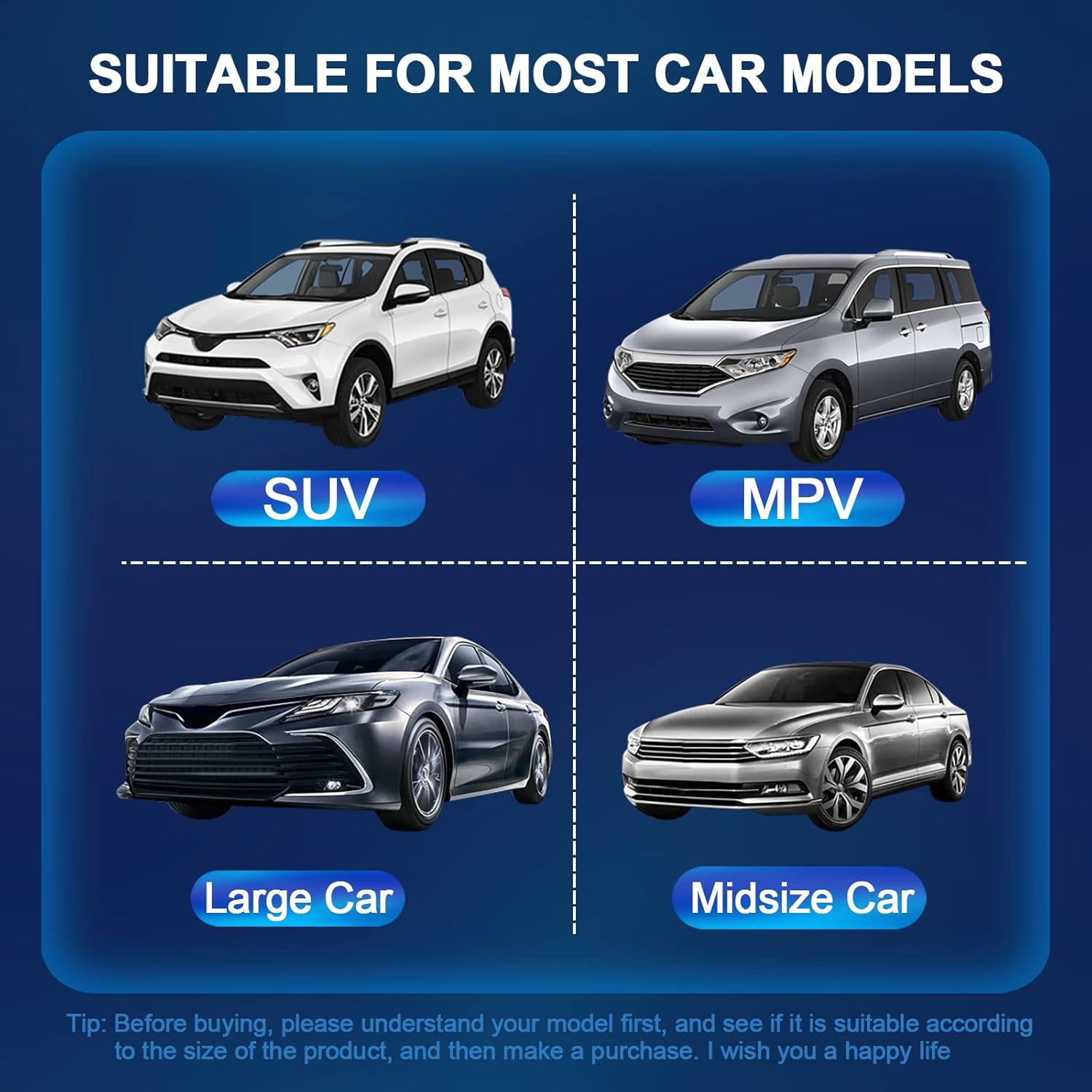 Car Windshield Sun Shade, Foldable Car Sun Shade Cover Front Windshield Sun Protector from UV Rays Sun Auto Interior Protection for Cars, Suvs, Truck