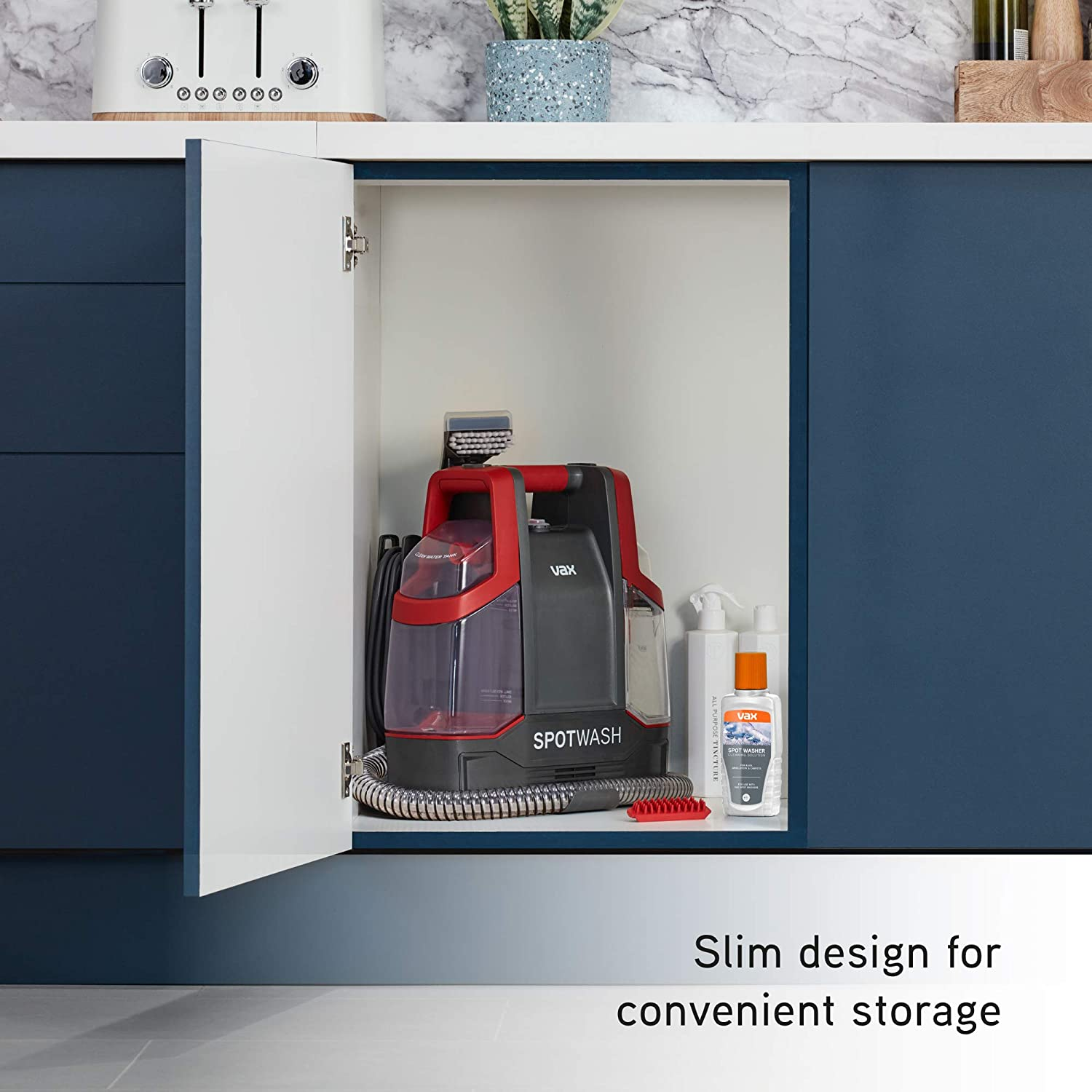 Vax Spotwash Spot Cleaner | Lifts Spills and Stains from Carpets, Stairs, Upholstery | Portable and Compact &ndash; CDCW-CSXS, 1.6L, Red image number 4