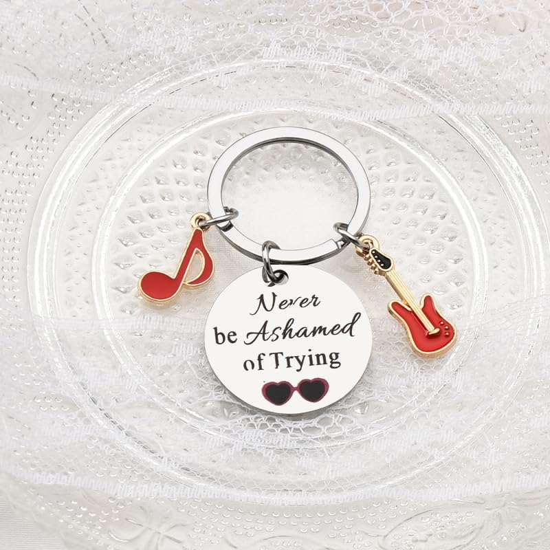 Inspirational Birthday Gifts for Music Lovers Keychain Gifts Forn Singers Musicia Guitar Piano Player Gifts for Friend Bestie - Color 2 image number 4