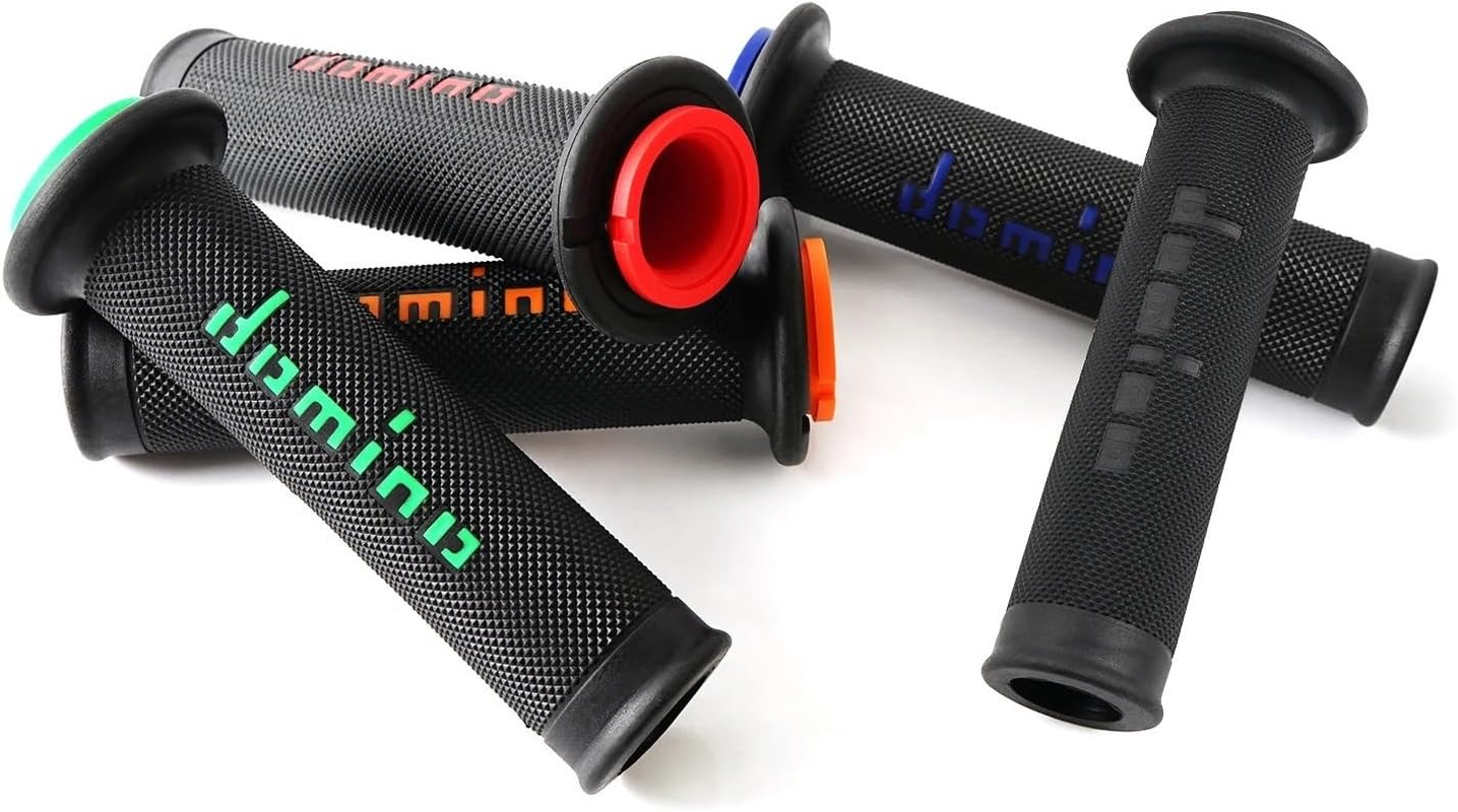 Jiningfushengdianzi Motorcycle Domino Handle Grips Compatible with Kawasaki Ninja 125/250/250R/250SL/300/400/636/650/1000SX ZX6R ZX10R ZX4R ZX25R image number 1