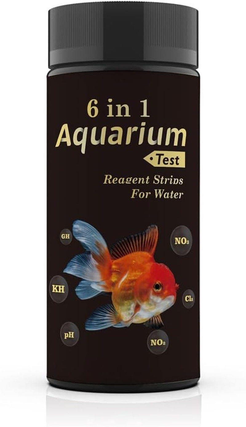 AIMALL 50Pcs Wancheng 6-In-1 Aquarium Water Test Strips - Multi-Element Testing Kit for Fish Tank, Pond, Freshwater, and Saltwater, Accurate Results image number 6