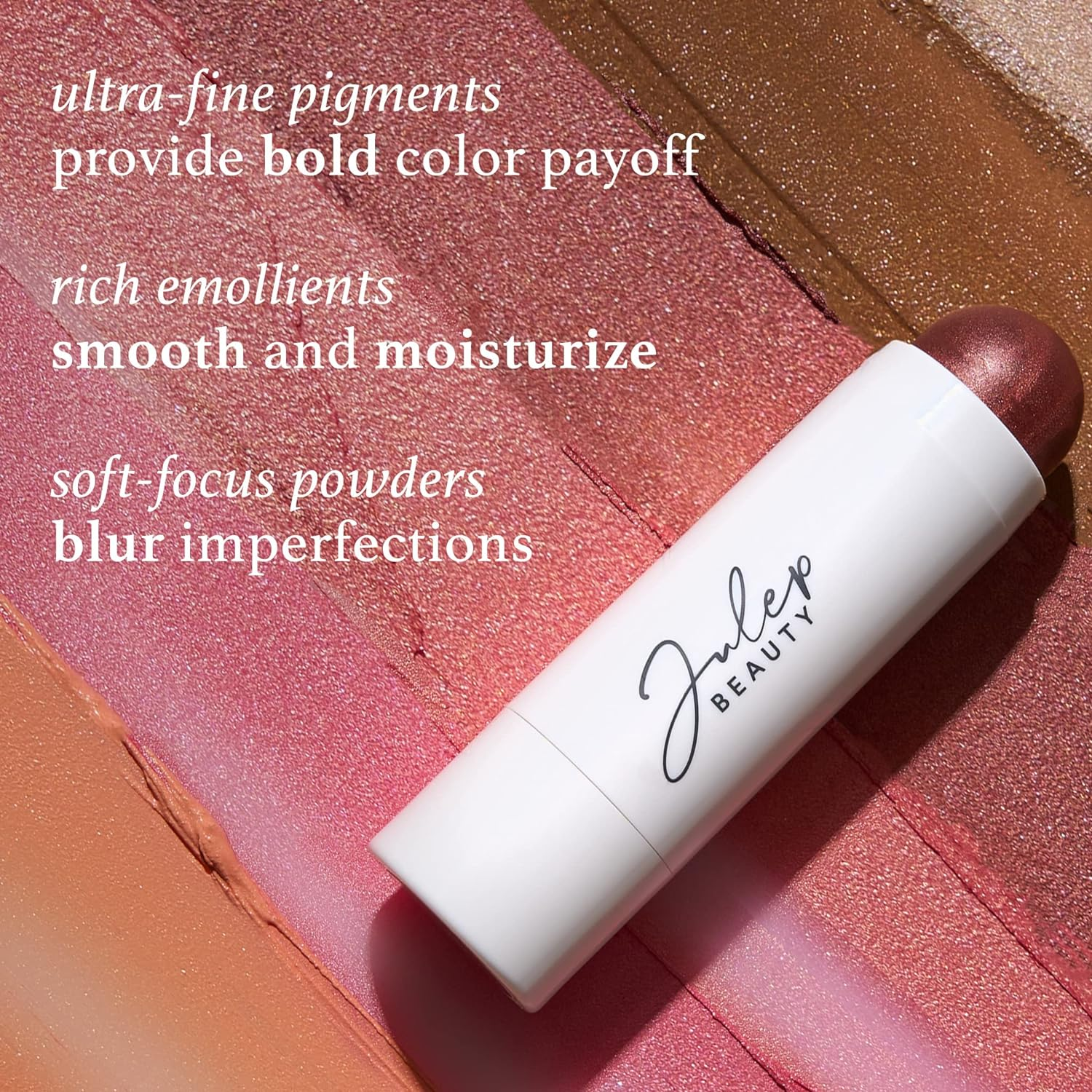 Julep Skip the Brush Cream to Powder Blush Stick - Neutral Bronze - Blendable and Buildable Color - 2-In-1 Blush and Lip Makeup Stick image number 3