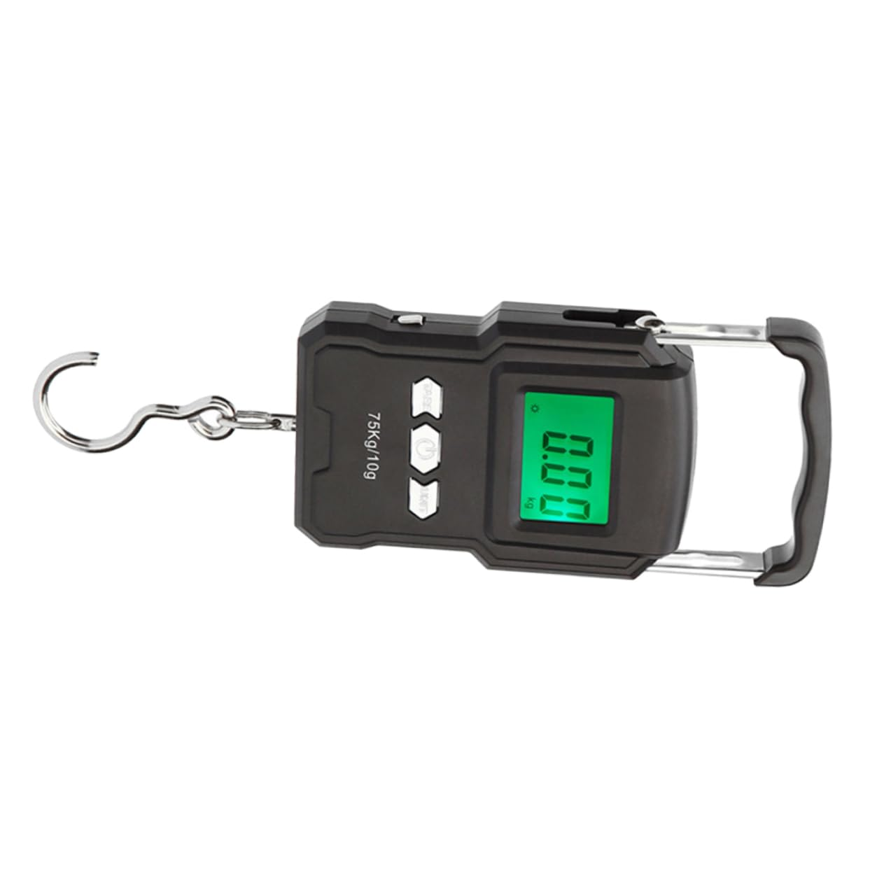 TINEASUR Mini Luggage Scale 75Kg/10G Digital LCD Display Multiple Unit Conversion Handheld Weighing Scale ABS Steel for Travel Suitcase Fishing image number 2