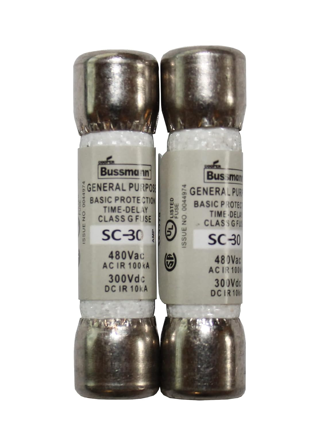 SC-30 30 Amp Class G Time Delay Fuse (2 Pack) QSU image number 1